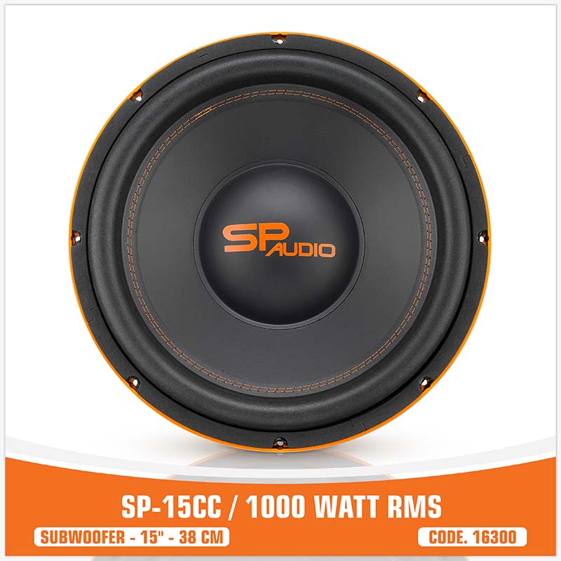 SP 15CC SUBWOOFER 15"/38CM 1000W RMS (UNIT PRICE)