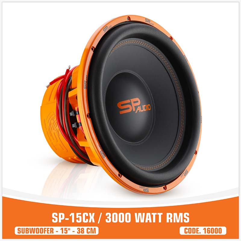 SP 15CX SUBWOOFER 15"/38CM 3000W RMS (UNIT PRICE)