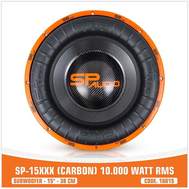SP15XXX SUBWOOFER FIBRA DI CARBONIO 15"/38 CM 10000W RMS (PREZZO UNITARIO)