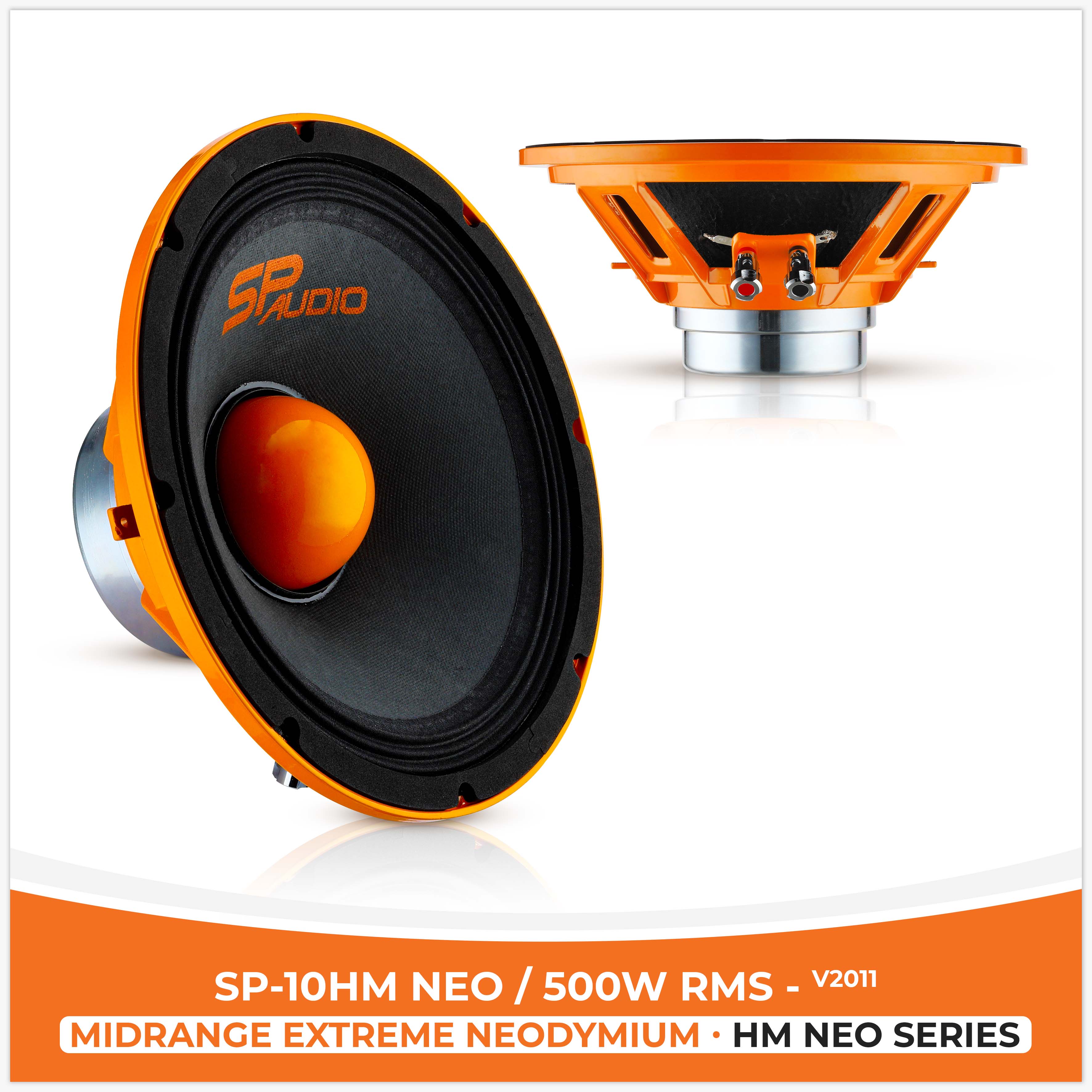 SP 10HM NEO MIDRANGE EXTREME 10"/25CM NEO MAGNET 500W RMS, V2011 (UNIT PRICE)