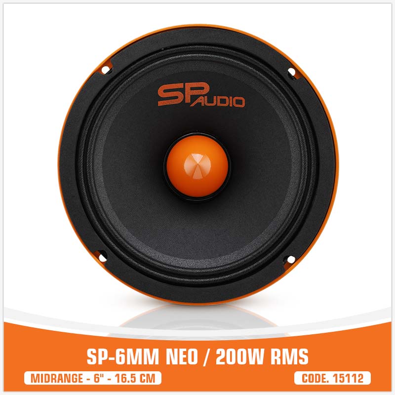 SP 6MM NEO MIDRANGE ESTREMO 6,5"/16,5CM MAGNETE NEODIMIO 200W RMS (PREZZO SINGOLO)
