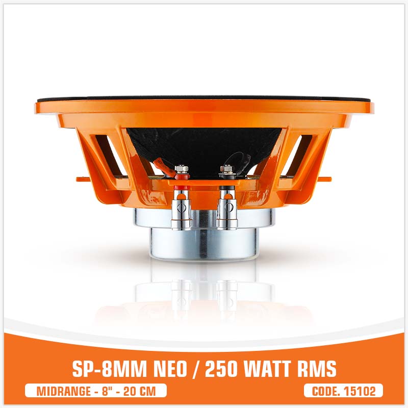 SP 8MM NEO MIDRANGE EXTREME 8"/20CM NEO MAGNET 250W RMS ( UNIT PRICE)
