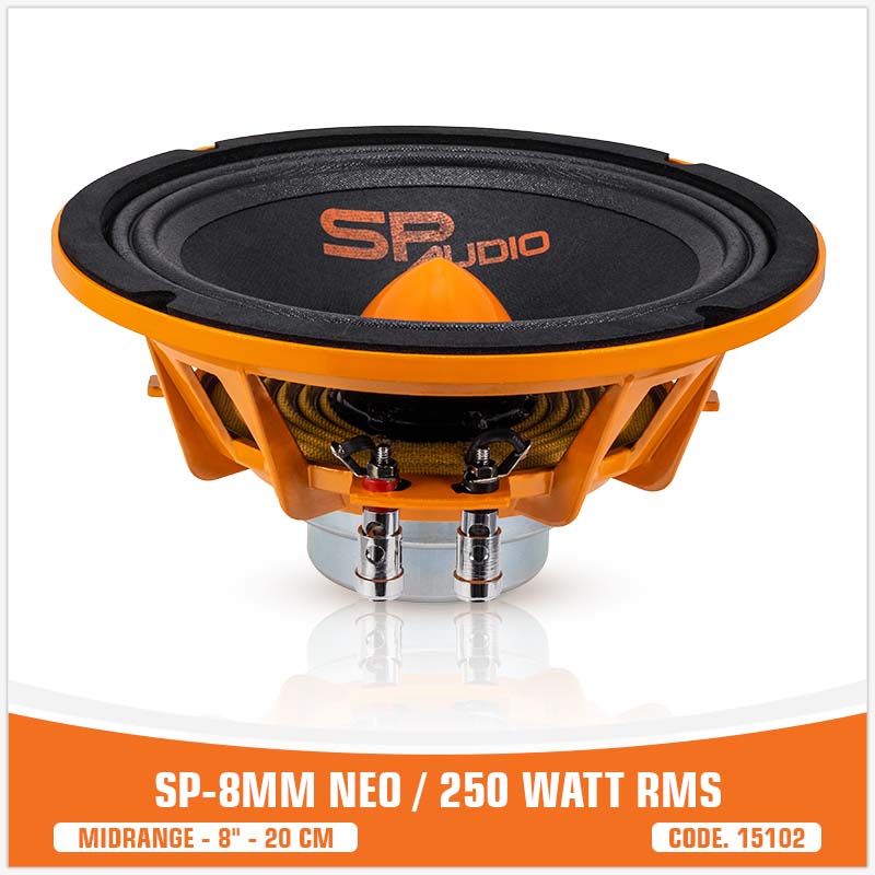 SP 8MM NEO MIDRANGE EXTREME 8"/20CM NEO MAGNET 250W RMS ( UNIT PRICE)