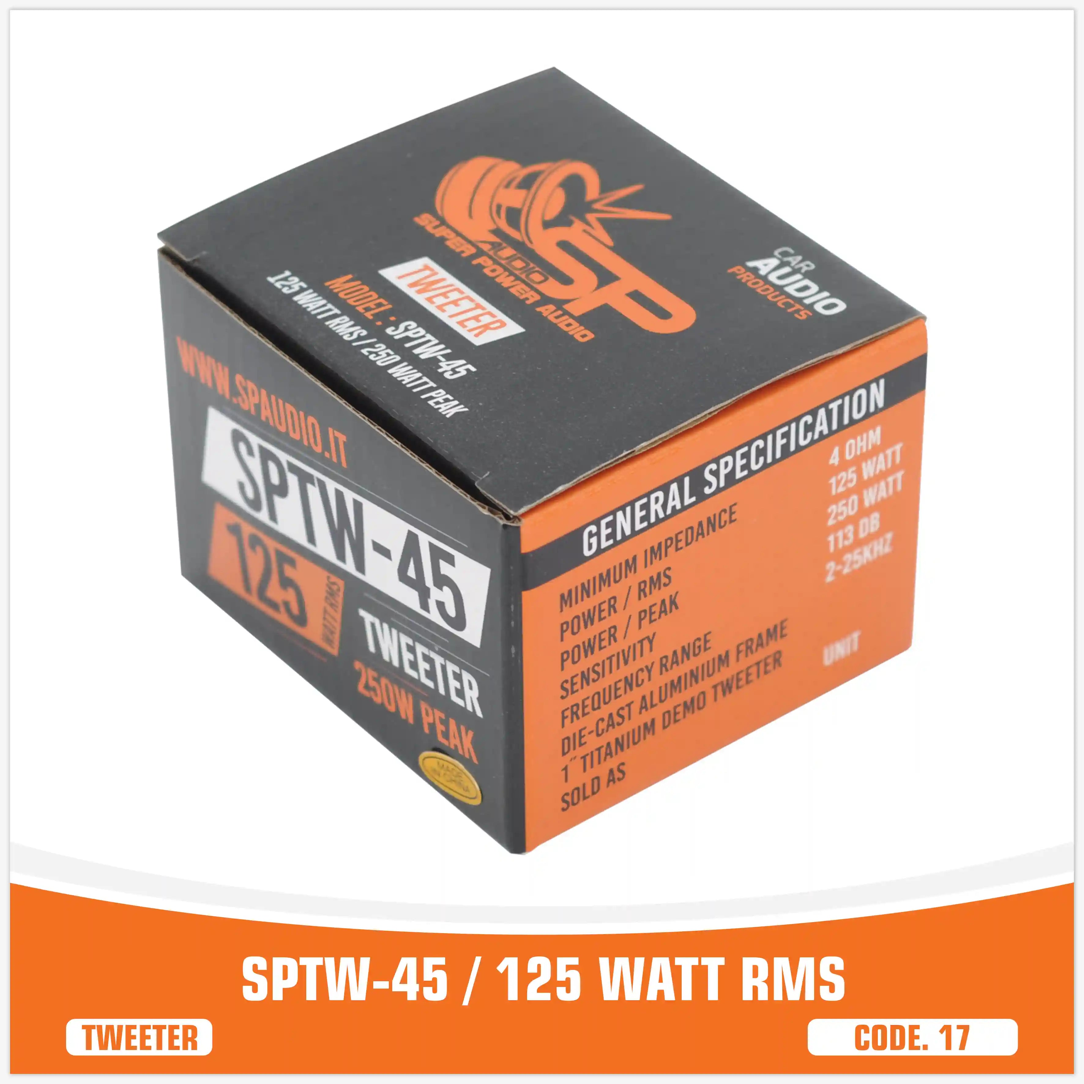 SP TW 45 BULLET TWEETER 125W RMS (UNIT PRICE)