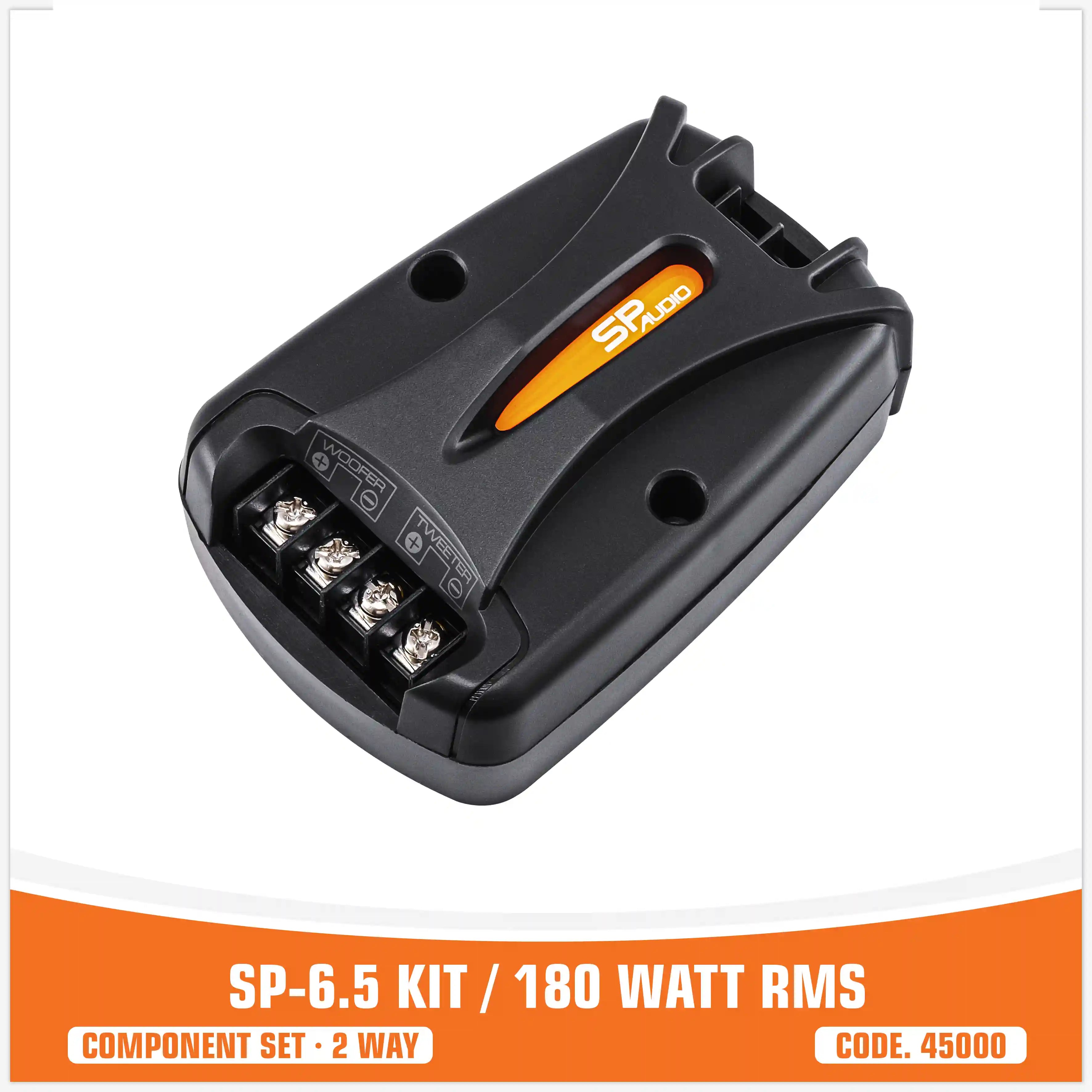 SP 6.5 KIT . 2 WAY 2 WOOFER +2 TW + 2 CROSS 180W RMS (KIT PRICE)
