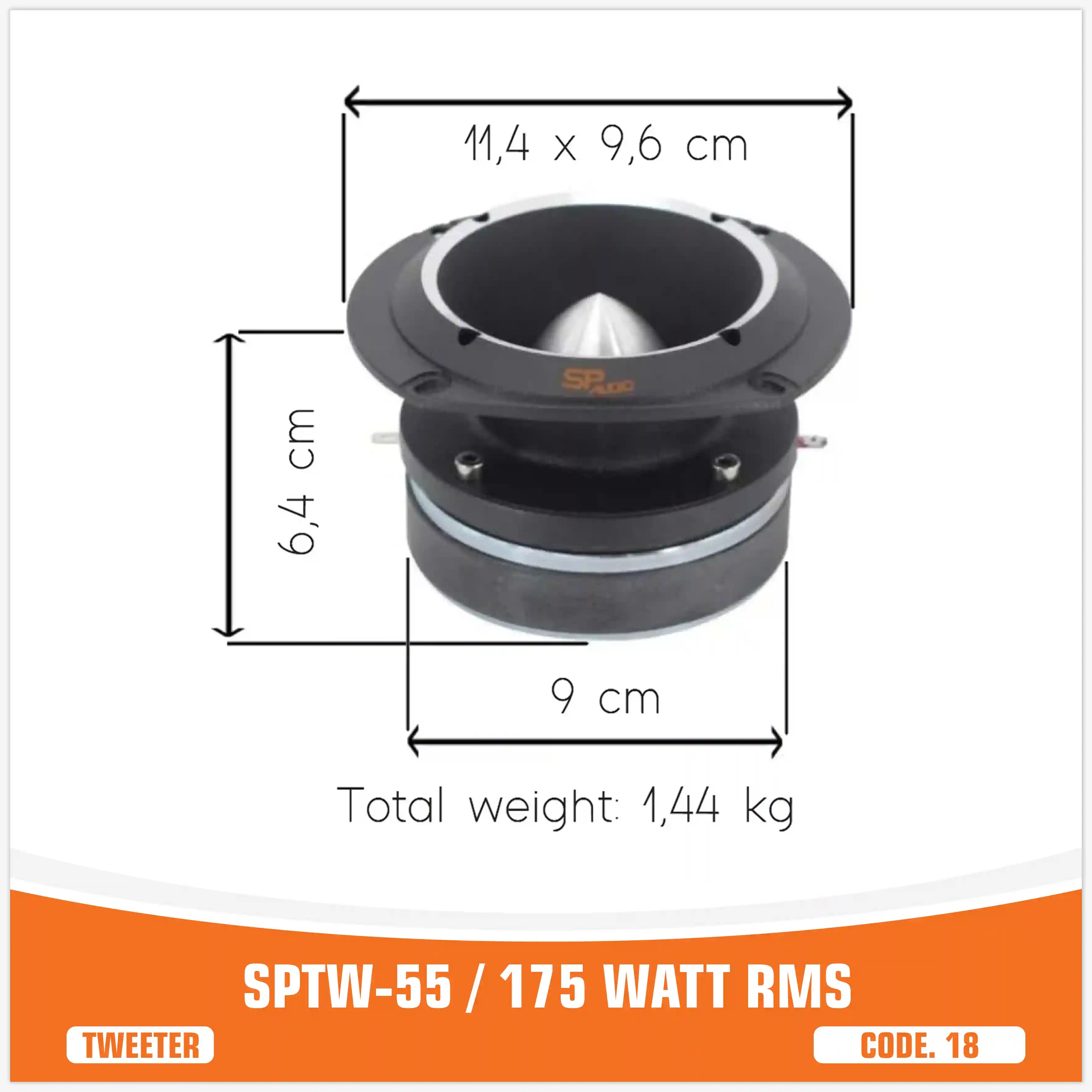 SPTW-55 TWEETER BALA 175 RMS (PRECIO UNIDAD)