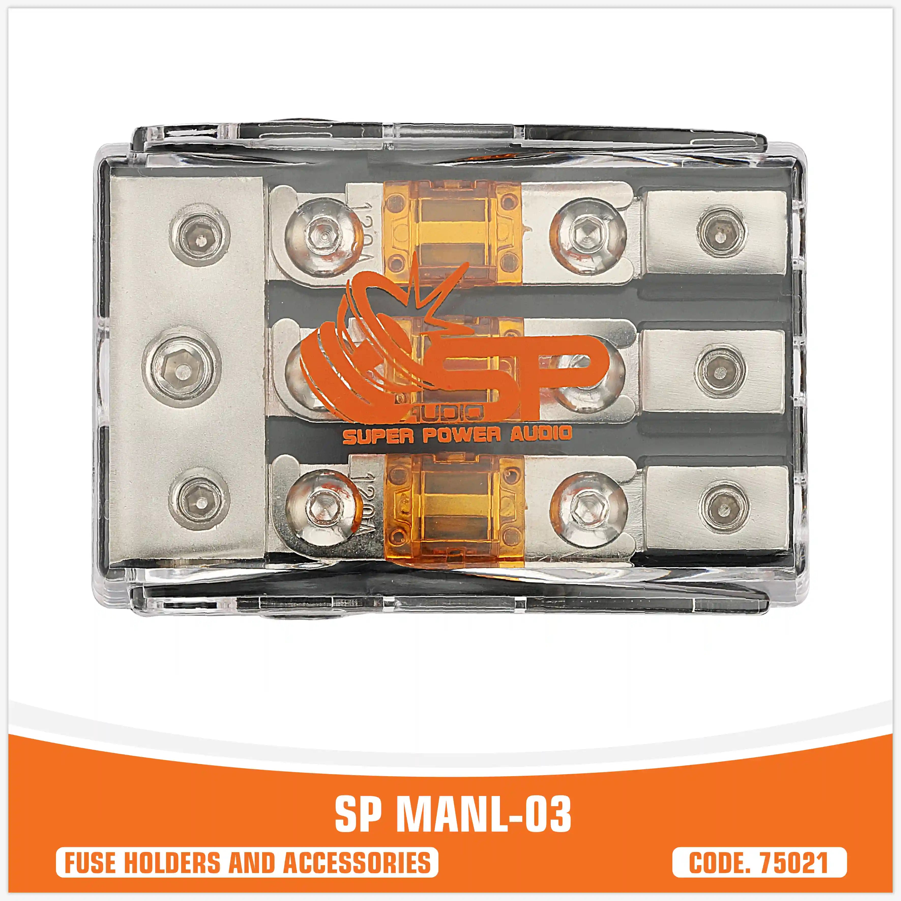  SP MAN 03 PORTA FUSIBLES 1x0 Ga+2x4 GA IN + 3x8 GA OUT (PRECIO UNITARIO)