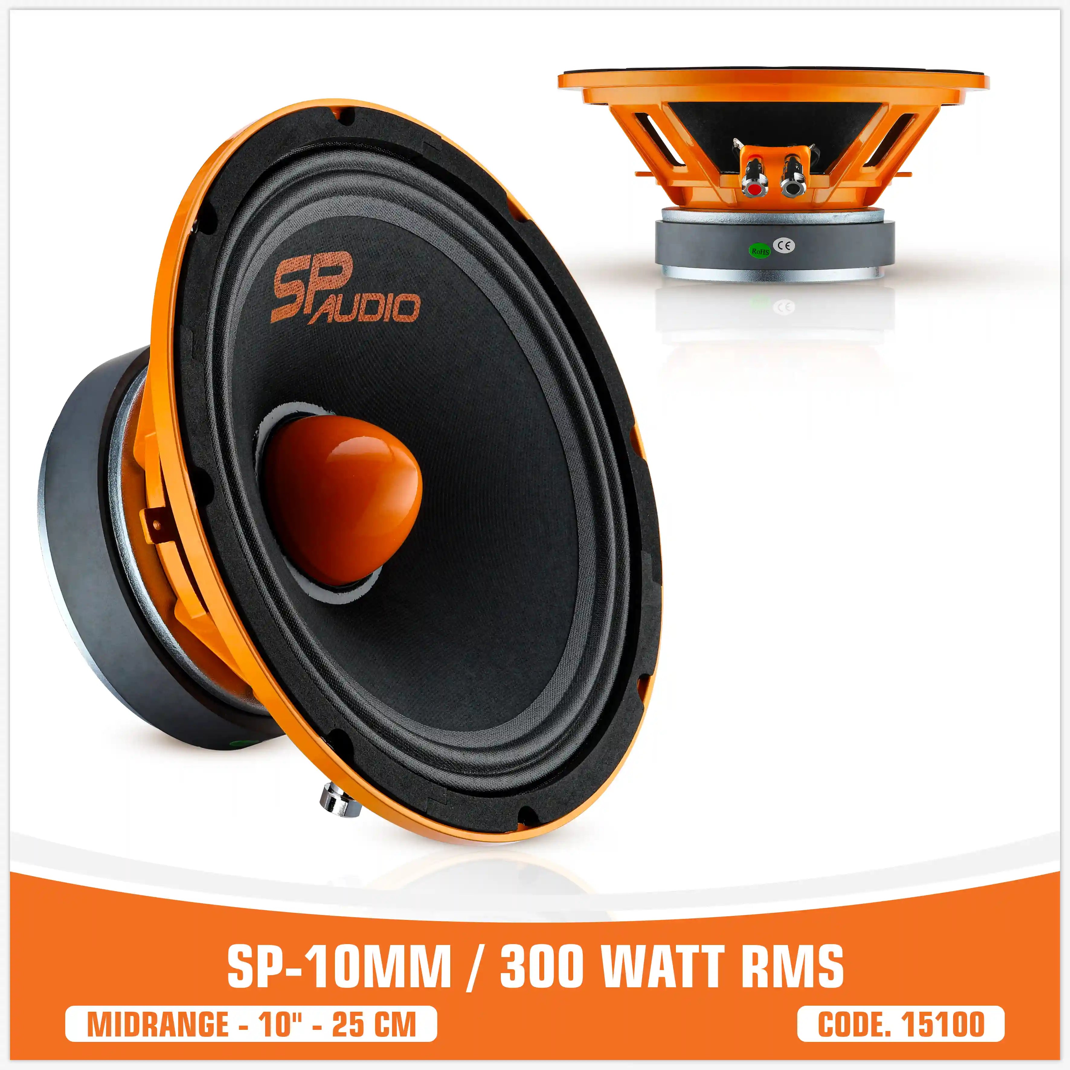  SP 10MM MEDIO RANGO EXTREMO 10"/25CM 300W RMS (PRECIO UNITARIO)