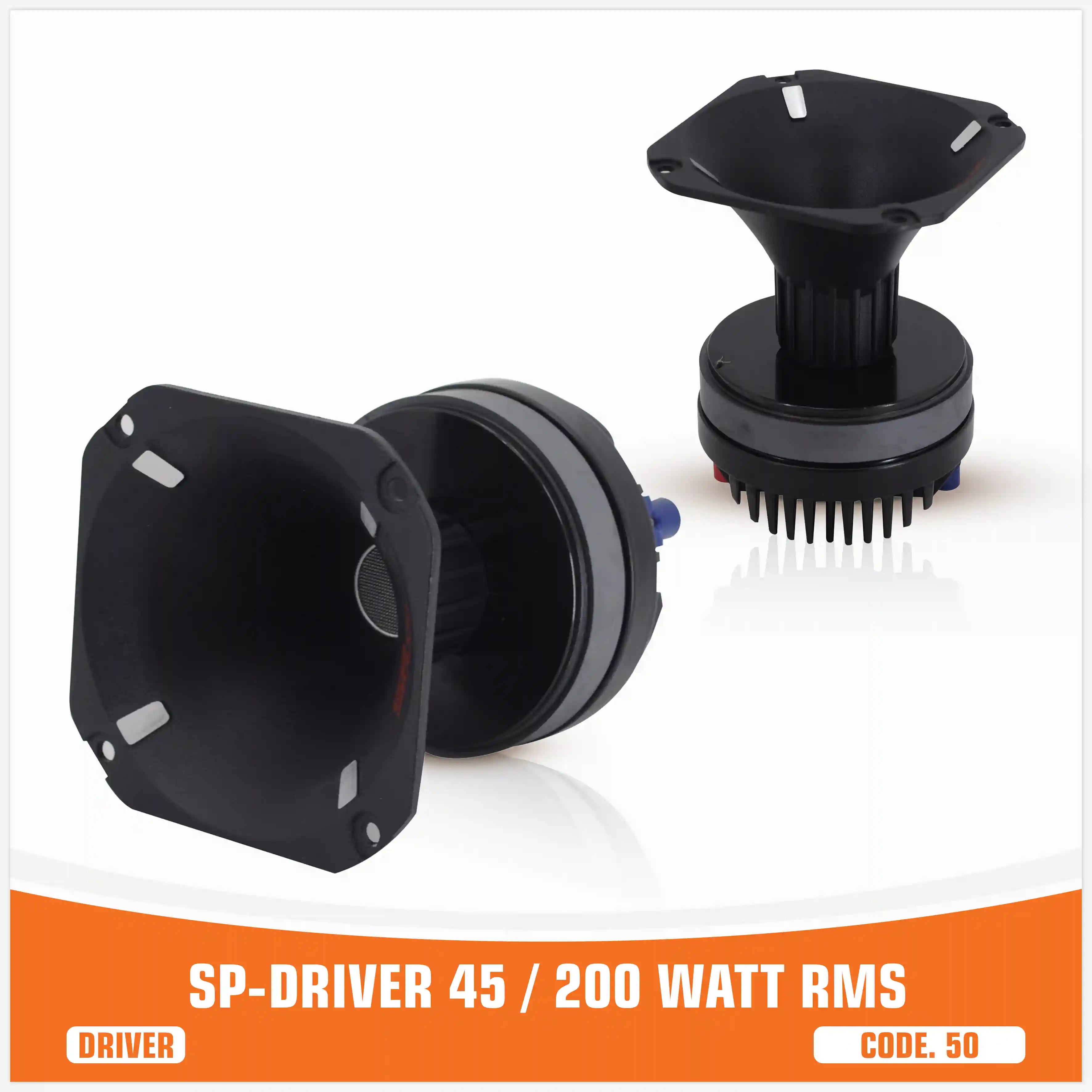 SP DRIVER 45 COMPLETE DRIVER WITH HORN 200W RMS (UNIT PRICE)