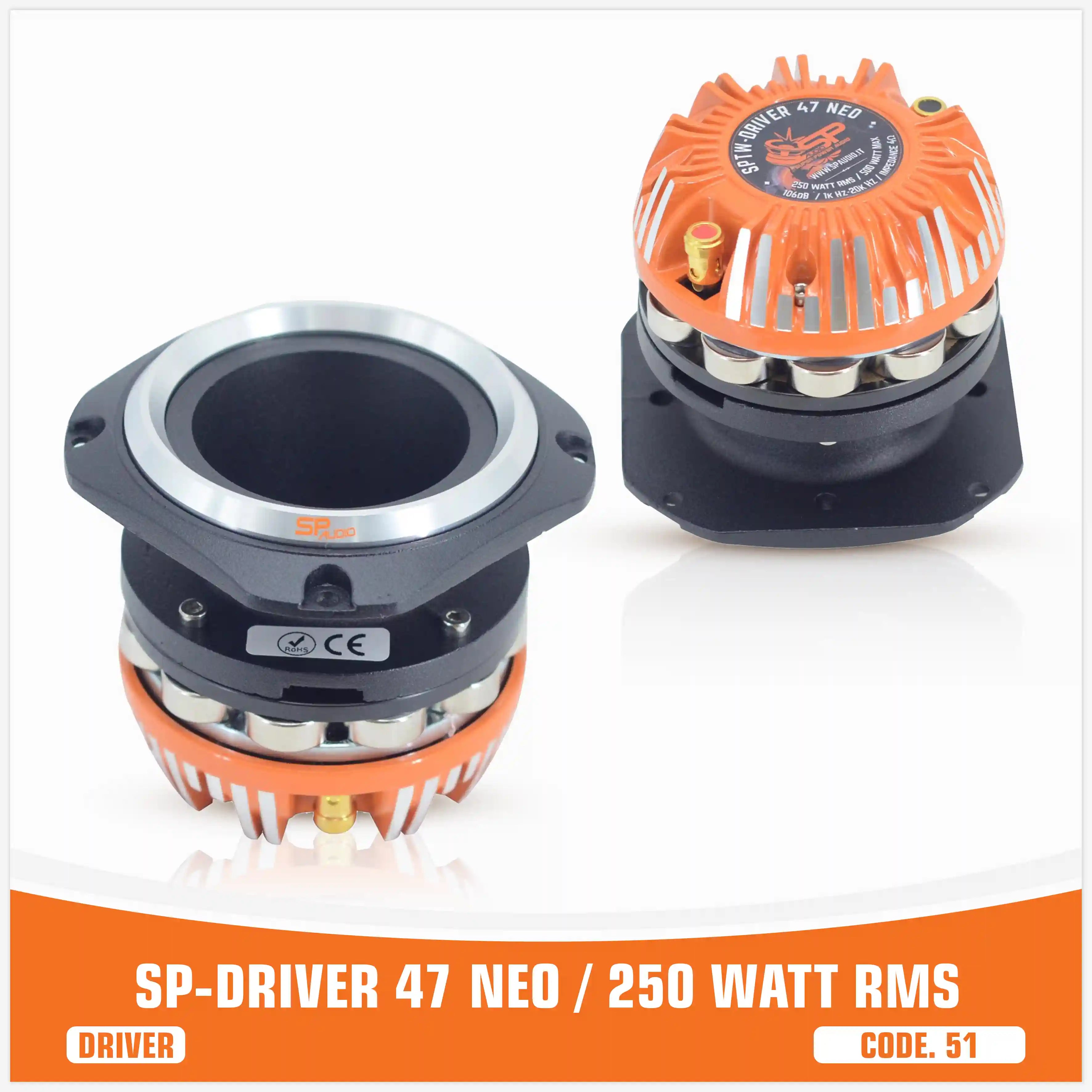 (47 NEO  درایور)
(با هورن)
(250W RMS)
(قیمت تک)