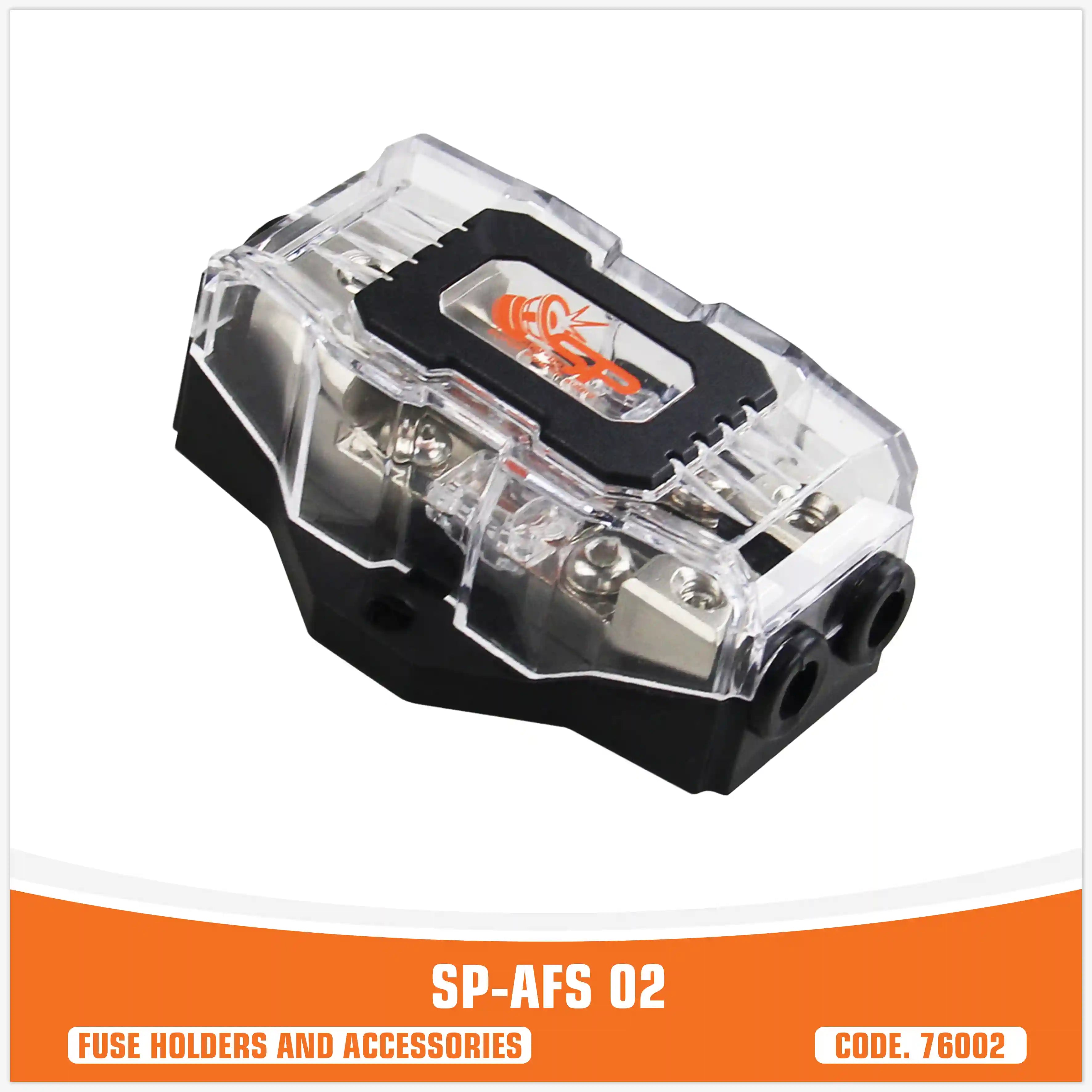 SP AFS 02  FUSEHOLDER MINI ANL 1x0Ga IN + 2x4 GA  OUT