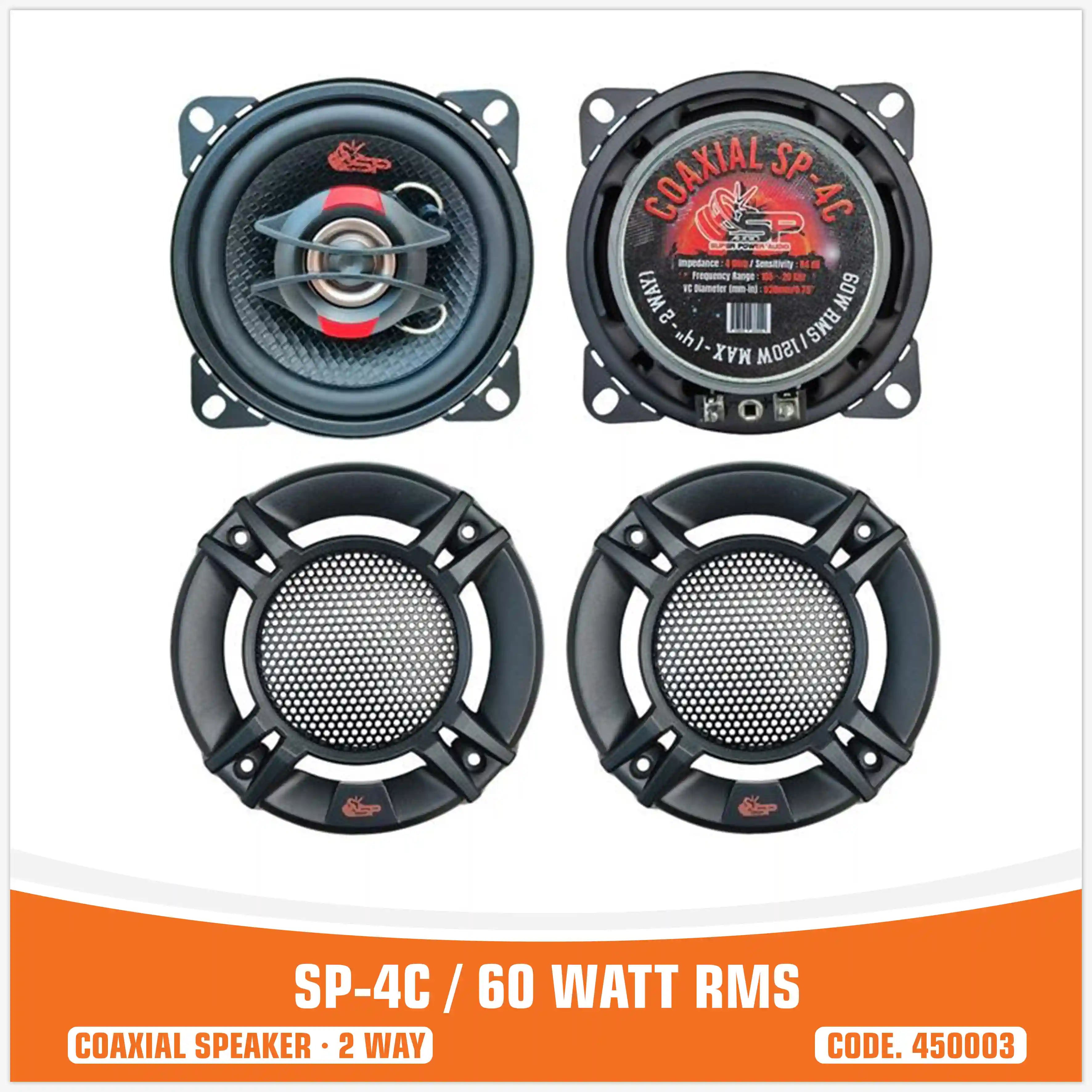 SP 4C COAXIAL SPEAKERS 4"/10CM (PAIR PRICE)