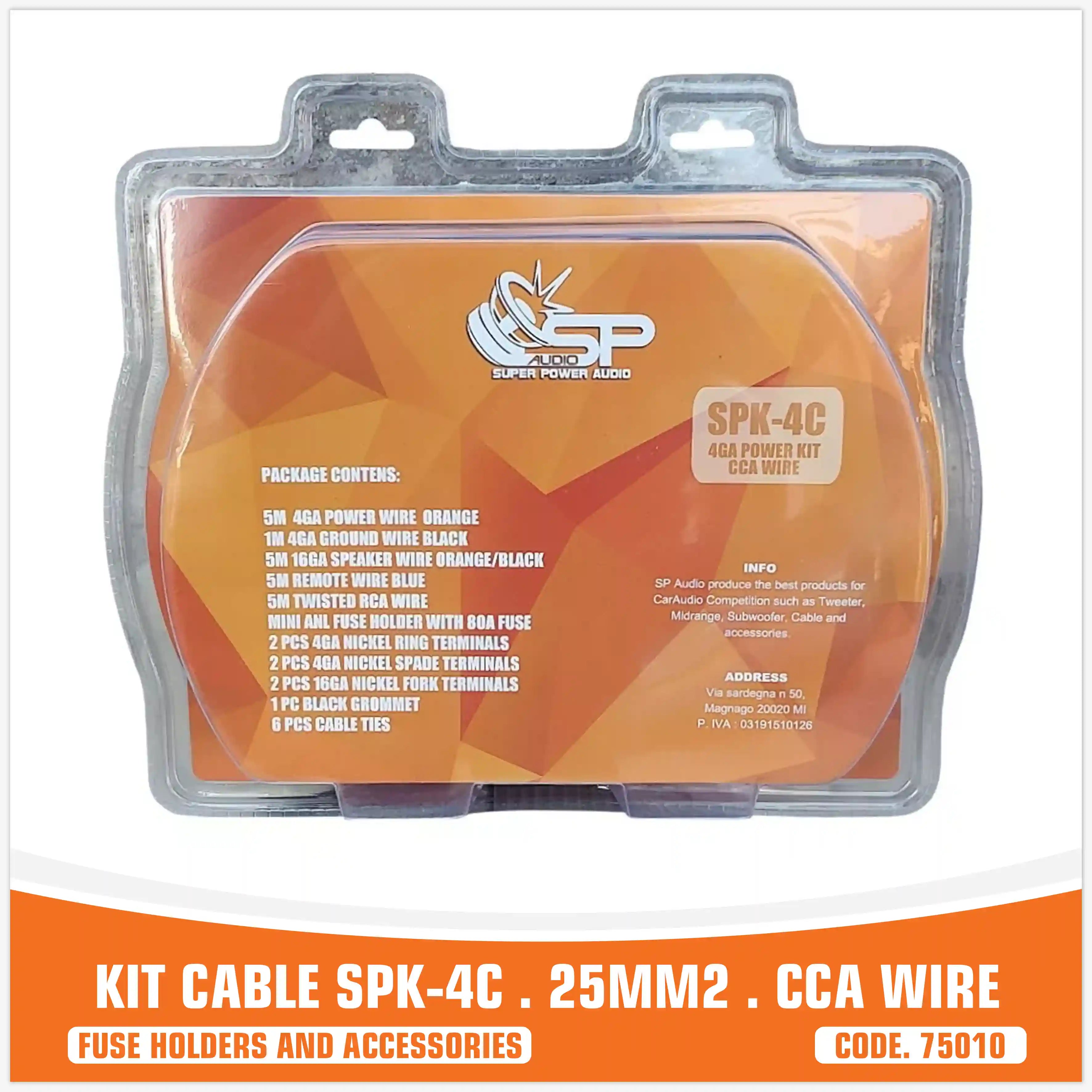 SP  KIT CAVI 4 AWG CCA (PREZZO PER CONFEZIONE)