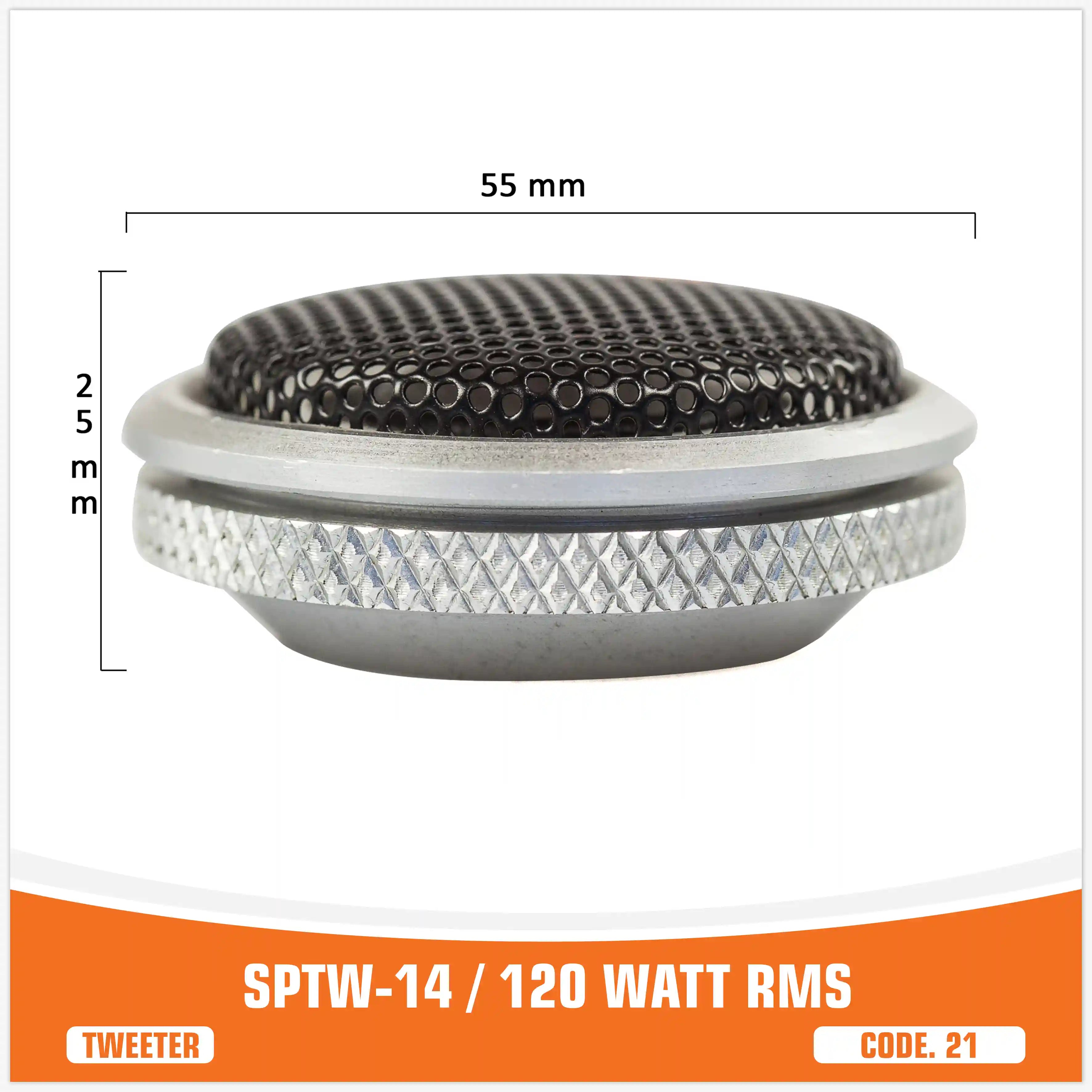 SP TW 14 TWEETER DE ALUMINIO 120W RMS (PRECIO POR PAR)
