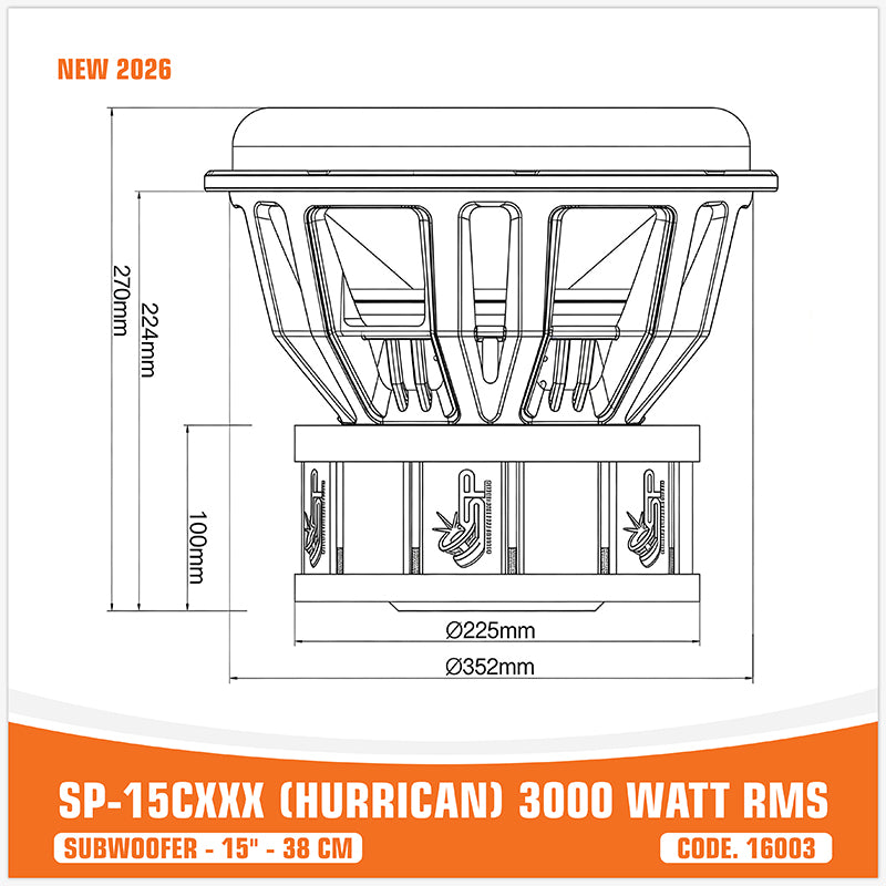 SP 15CXXX SUBWOOFER 15