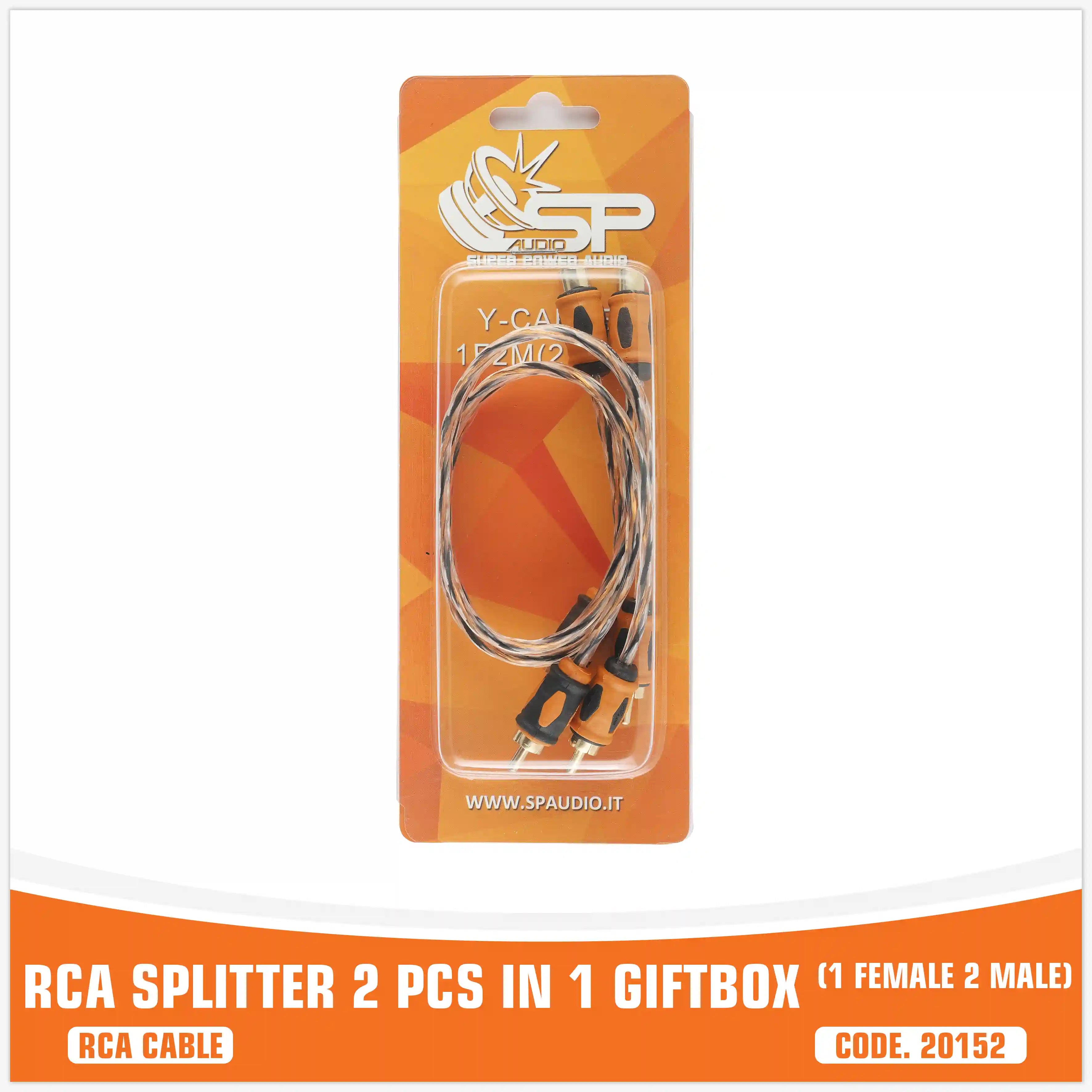 SP Y-CABLE(1F2M) CABLE FOR SPLIT RCA (UNIT PRICE)