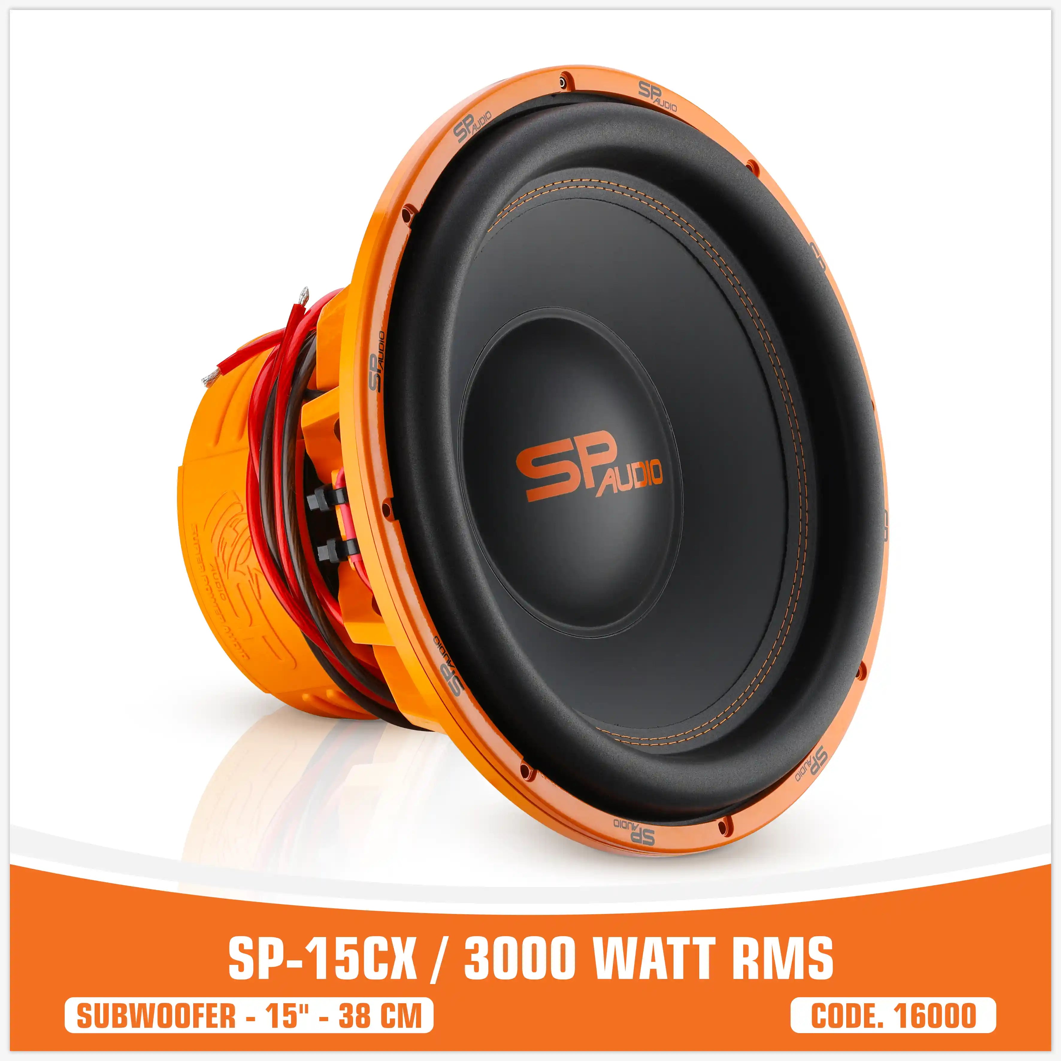 SP 15CX SUBWOOFER 15"/38CM 3000W RMS (UNIT PRICE)