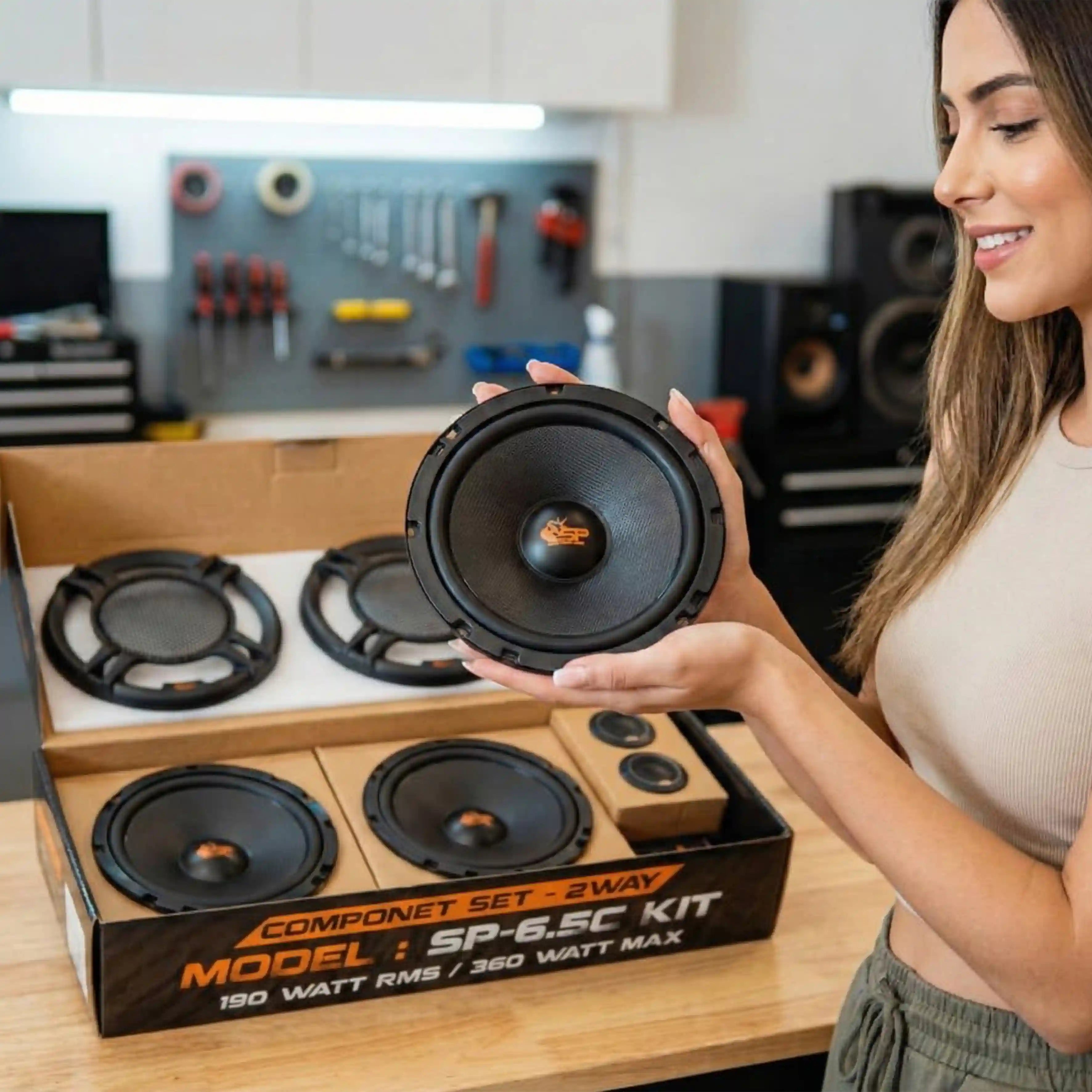 SP 6.5C KIT . 2 WAY 2 WOOFER +2 TW + 2 CROSS (KIT PRICE)