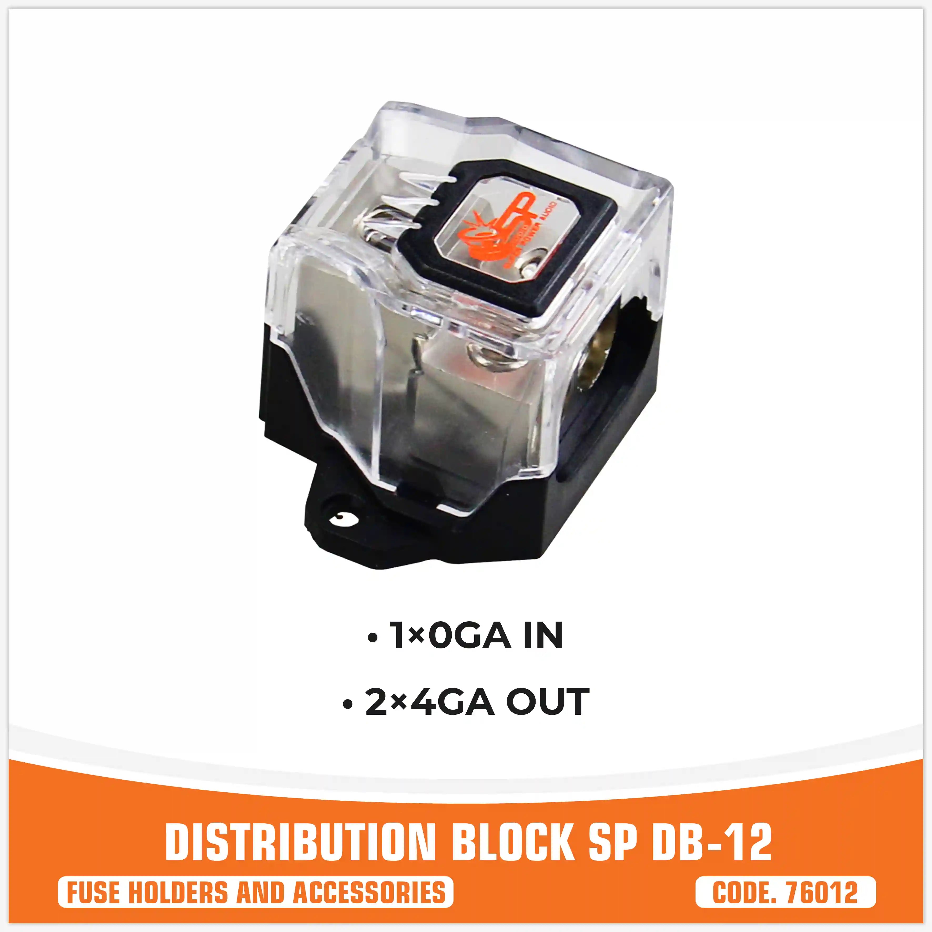 SP DB 12  DISTRIBUTION BLOCK 1x0GA IN 2x4GA