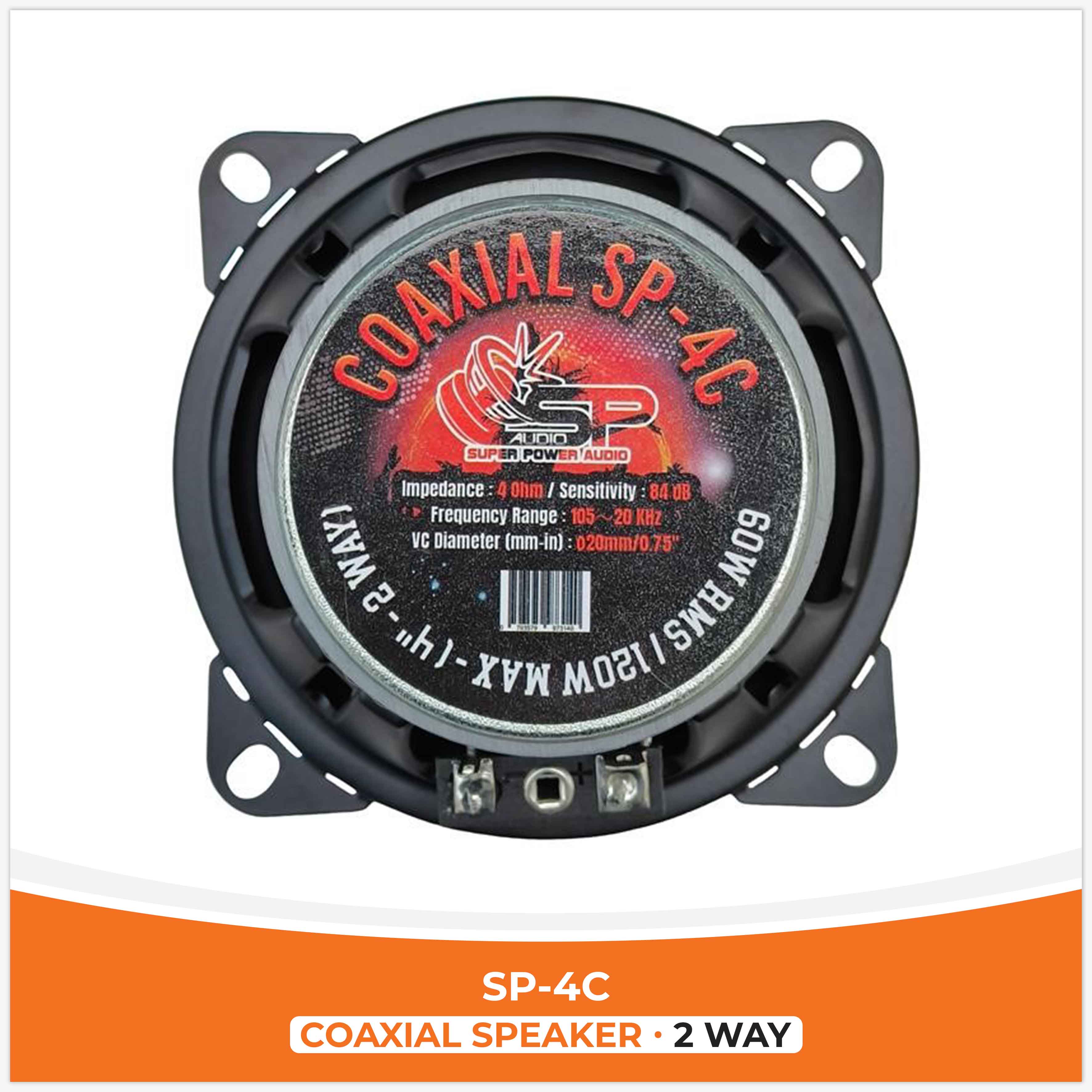  ( 4C اسپیکر کواکسیال ) ( 10 CM - 4" )  (قیمت جفت) 