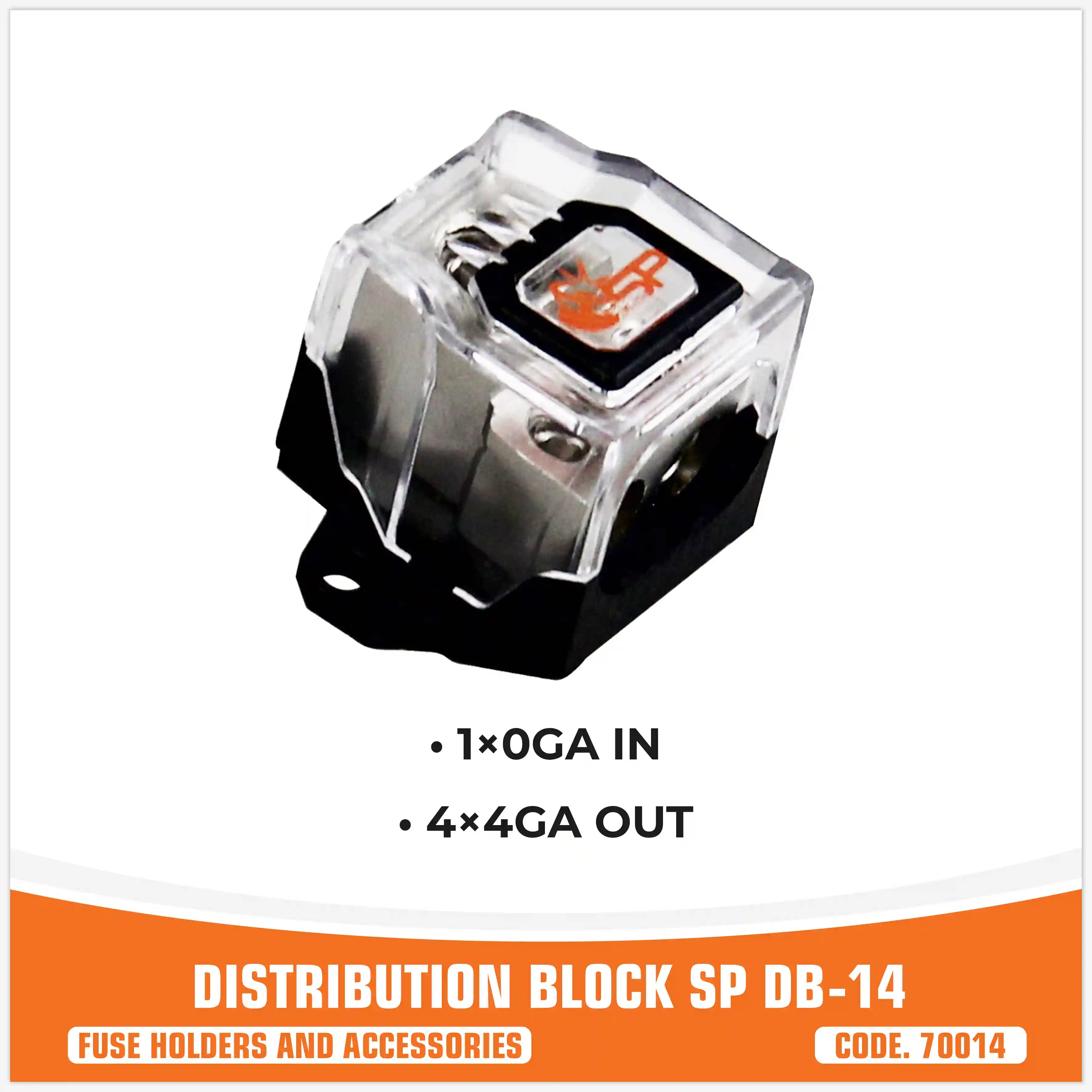 SP DB 14  DISTRIBUTION BLOCK 1x0GA IN 4x4GA