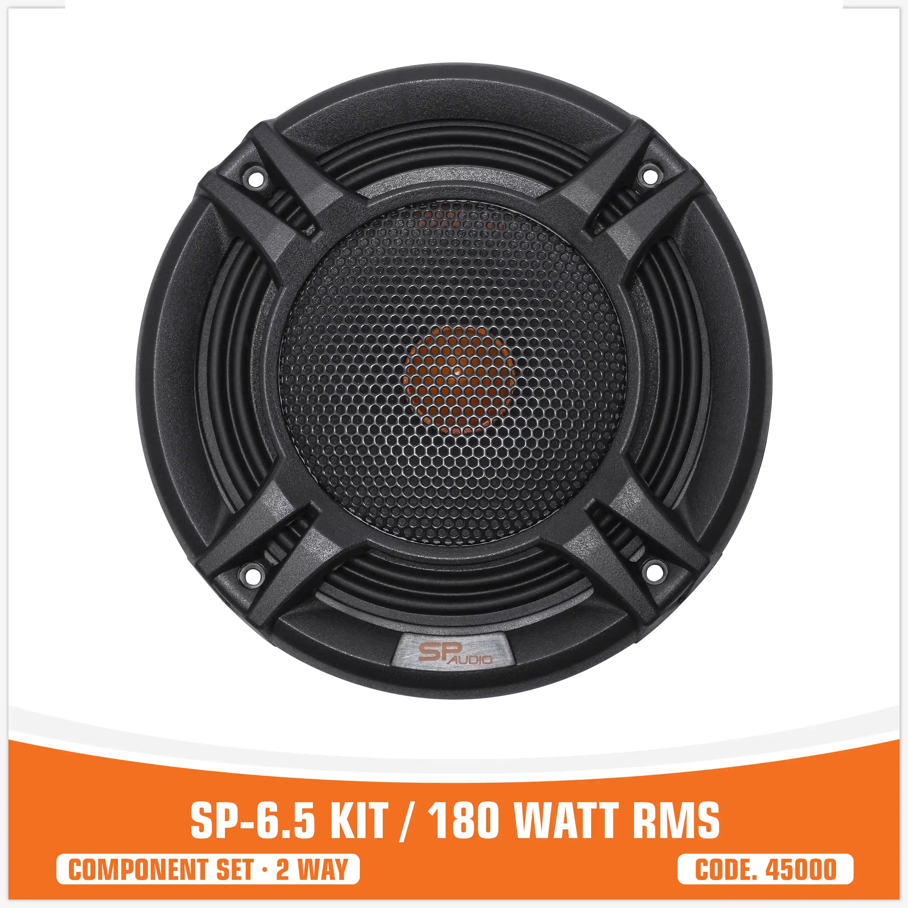 SP 6.5 KIT . 2 WAY 2 WOOFER +2 TW + 2 CROSS 180W RMS (KIT PRICE)
