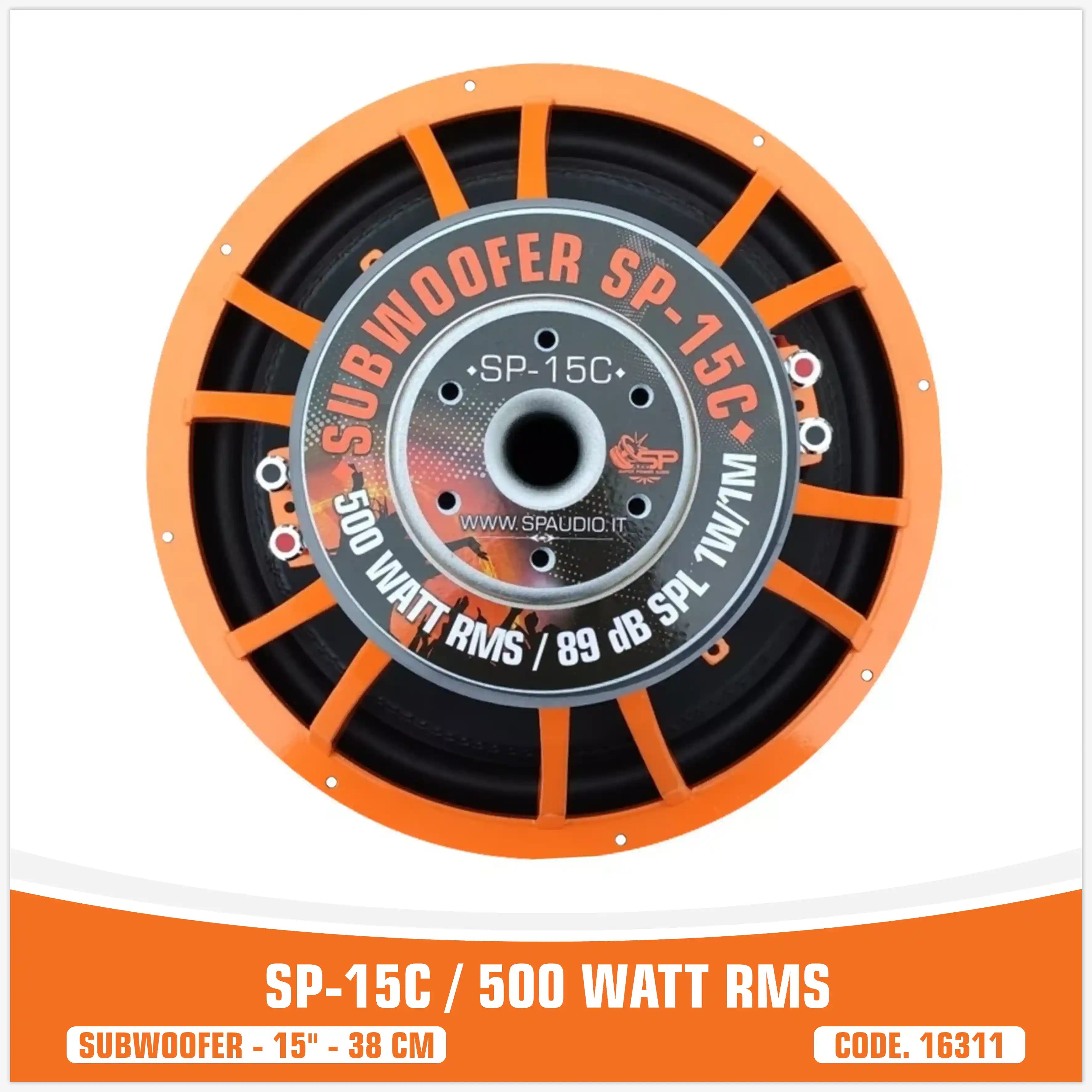 SP 15C SUBWOOFER 15"/38CM 500W RMS (PRIX ​​UNIQUE)