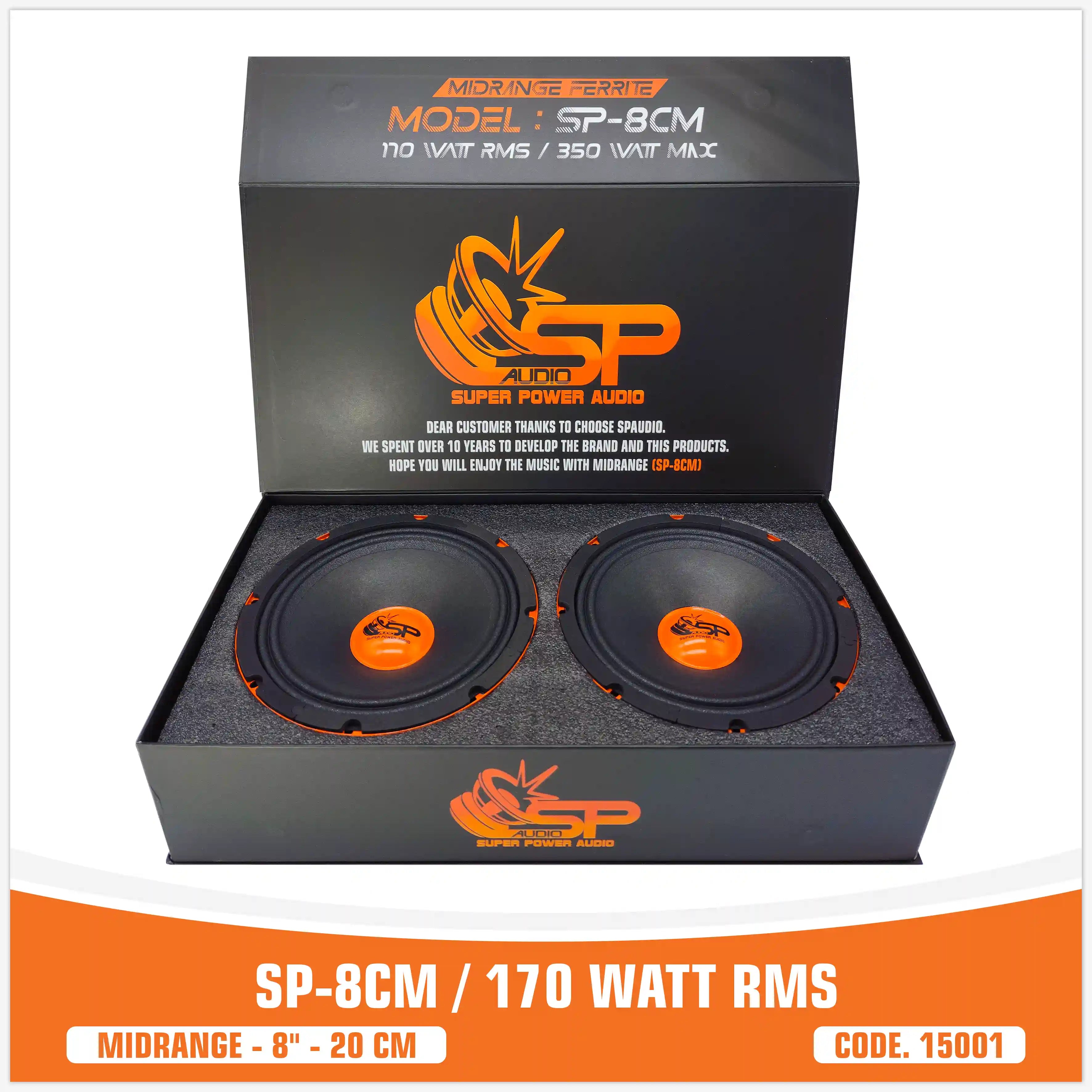 (8CM   میدرنج)
 (8"/ 20CM)
(150W RMS)
(قیمت جفت)