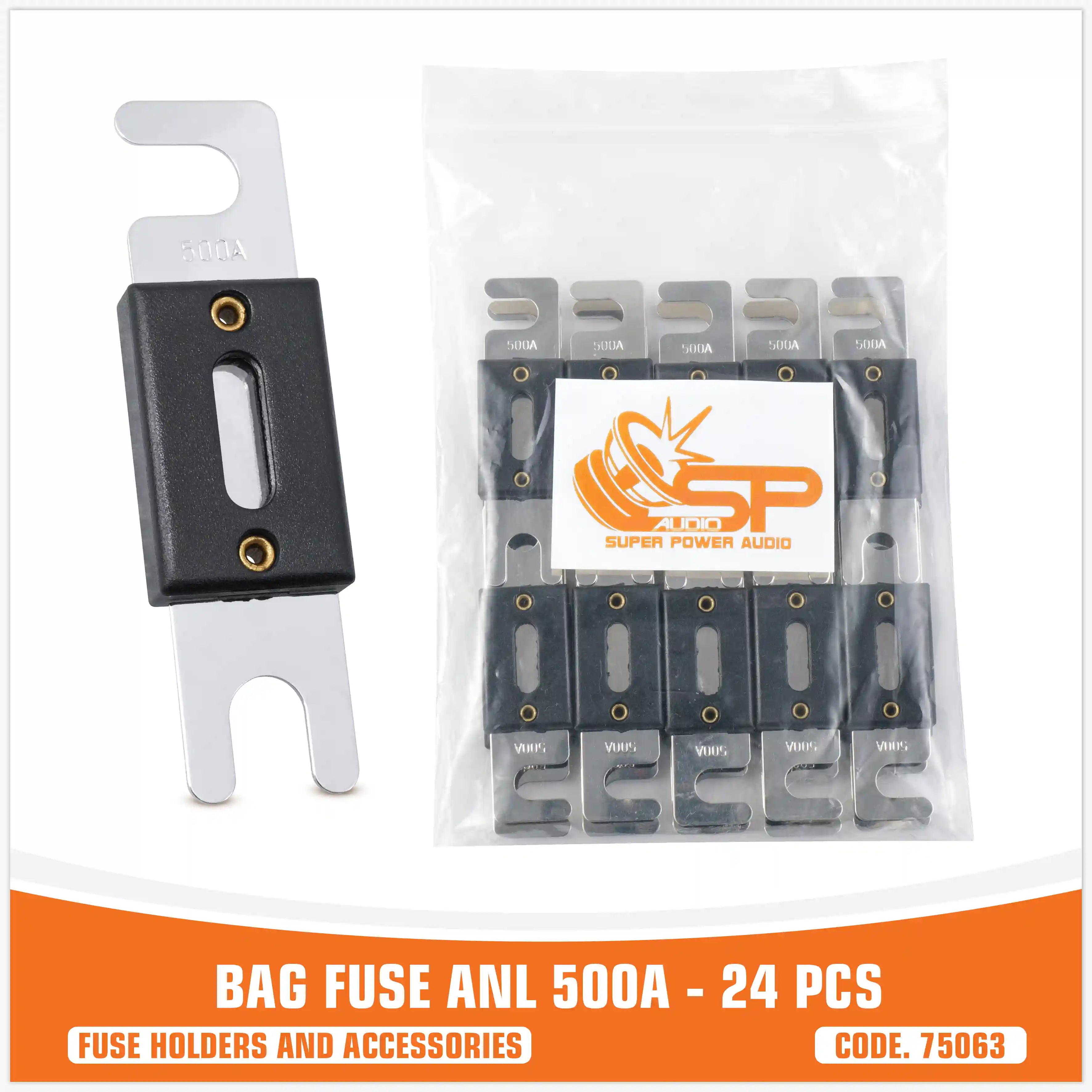  (SP ANL 500A FUSE BAG MAXY ANL 24 PCS) (قیمت پک)