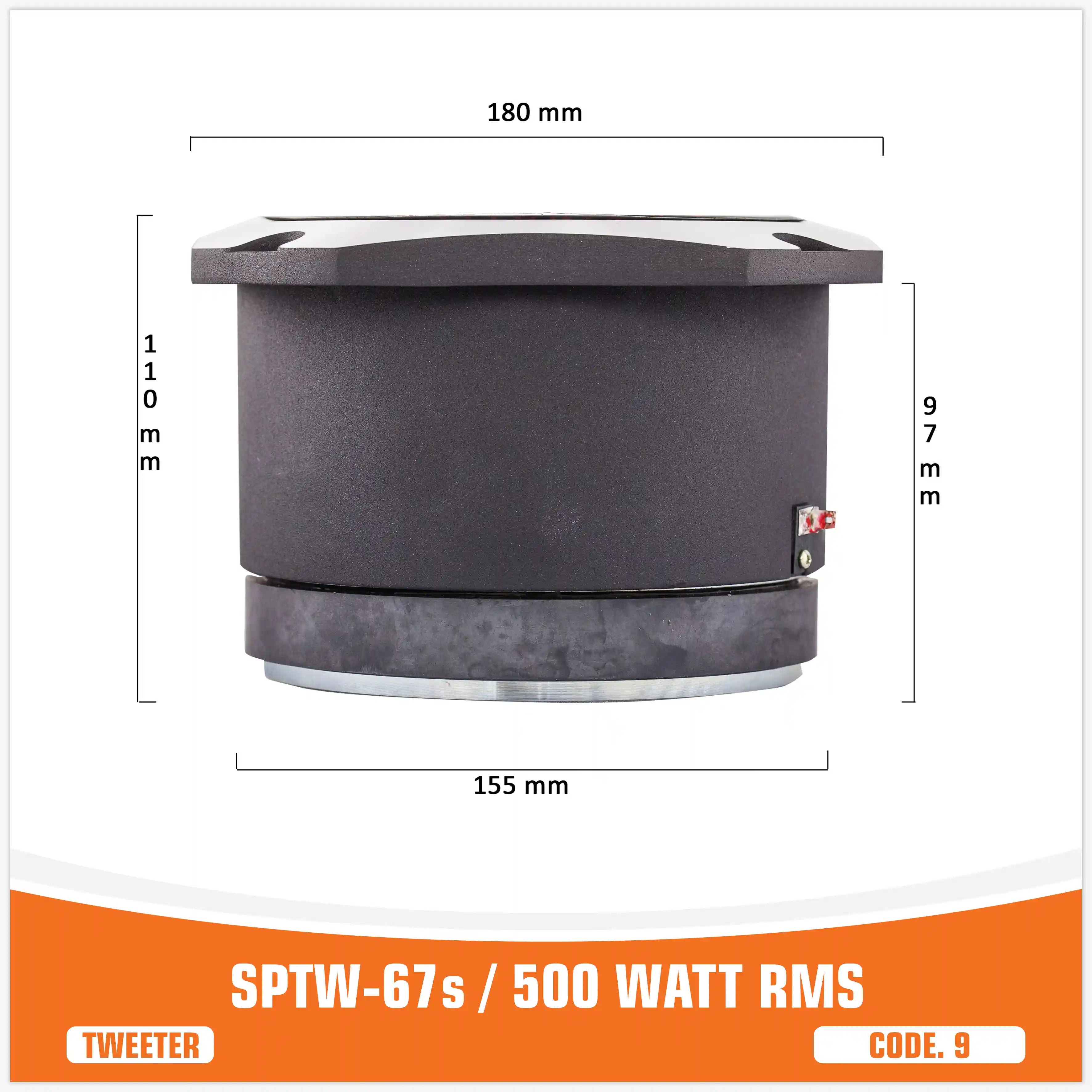 SP TW 67S TWEETER BALA GIGANTE 500W RMS (PRECIO UNITARIO)
