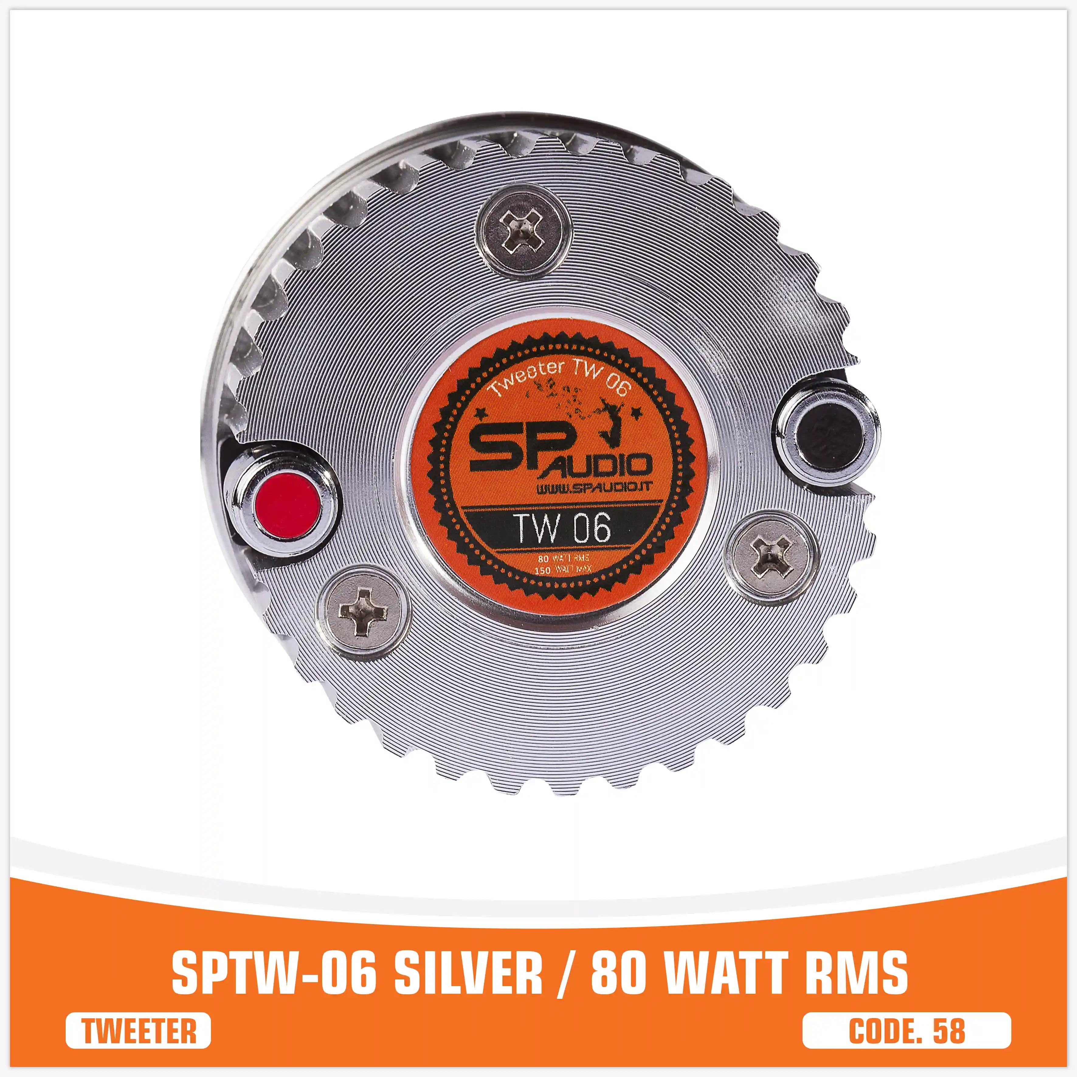SP TW 06 SILVER BULLET TWEETER 80W RMS (UNIT PRICE)