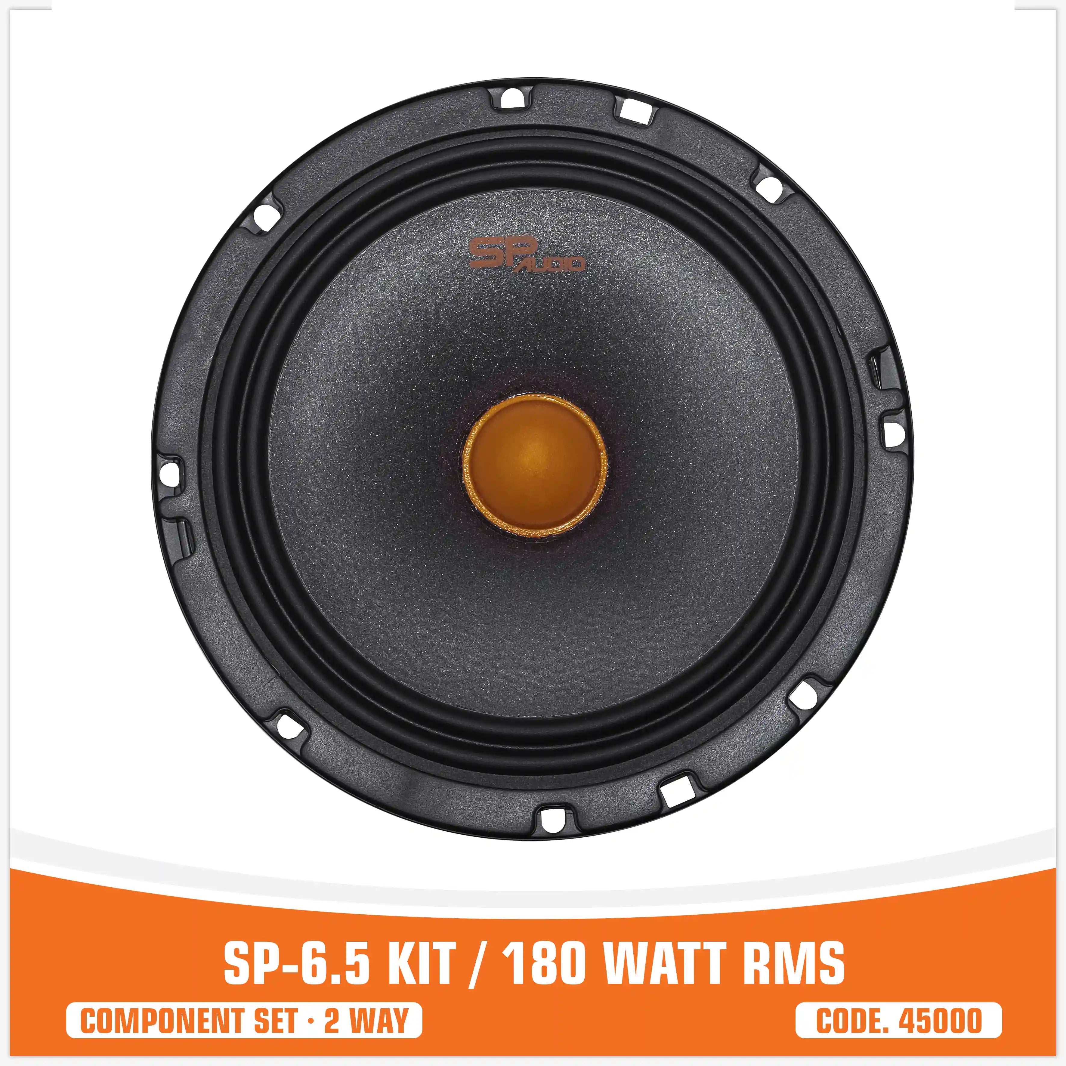 SP 6.5 KIT . 2 WAY 2 WOOFER +2 TW + 2 CROSS 180W RMS (KIT PRICE)