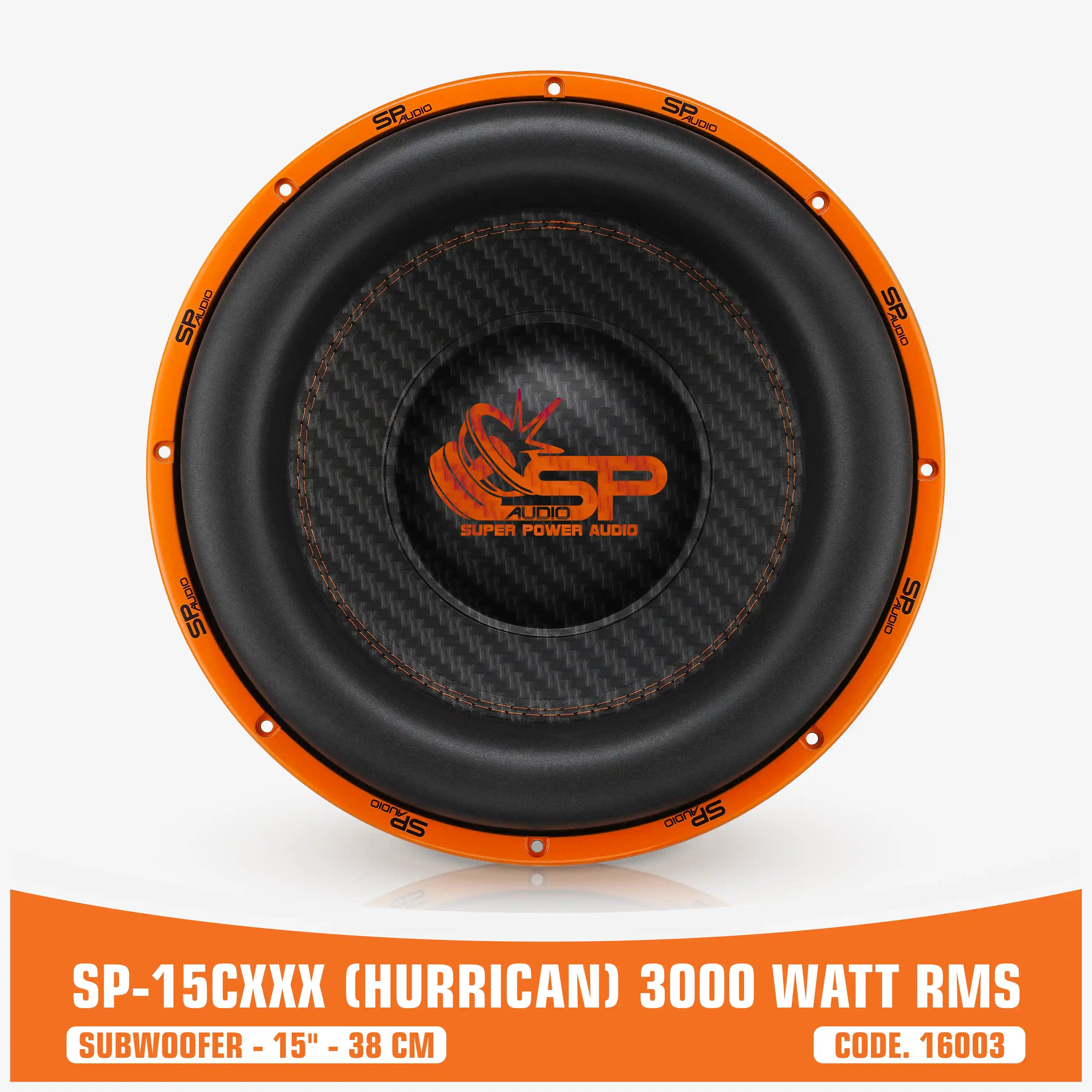SP 15CXXX SUBWOOFER 15"/38CM BIG SORROUND 3000W RMS - NUOVO 2026 (PREZZO UNITARIO)