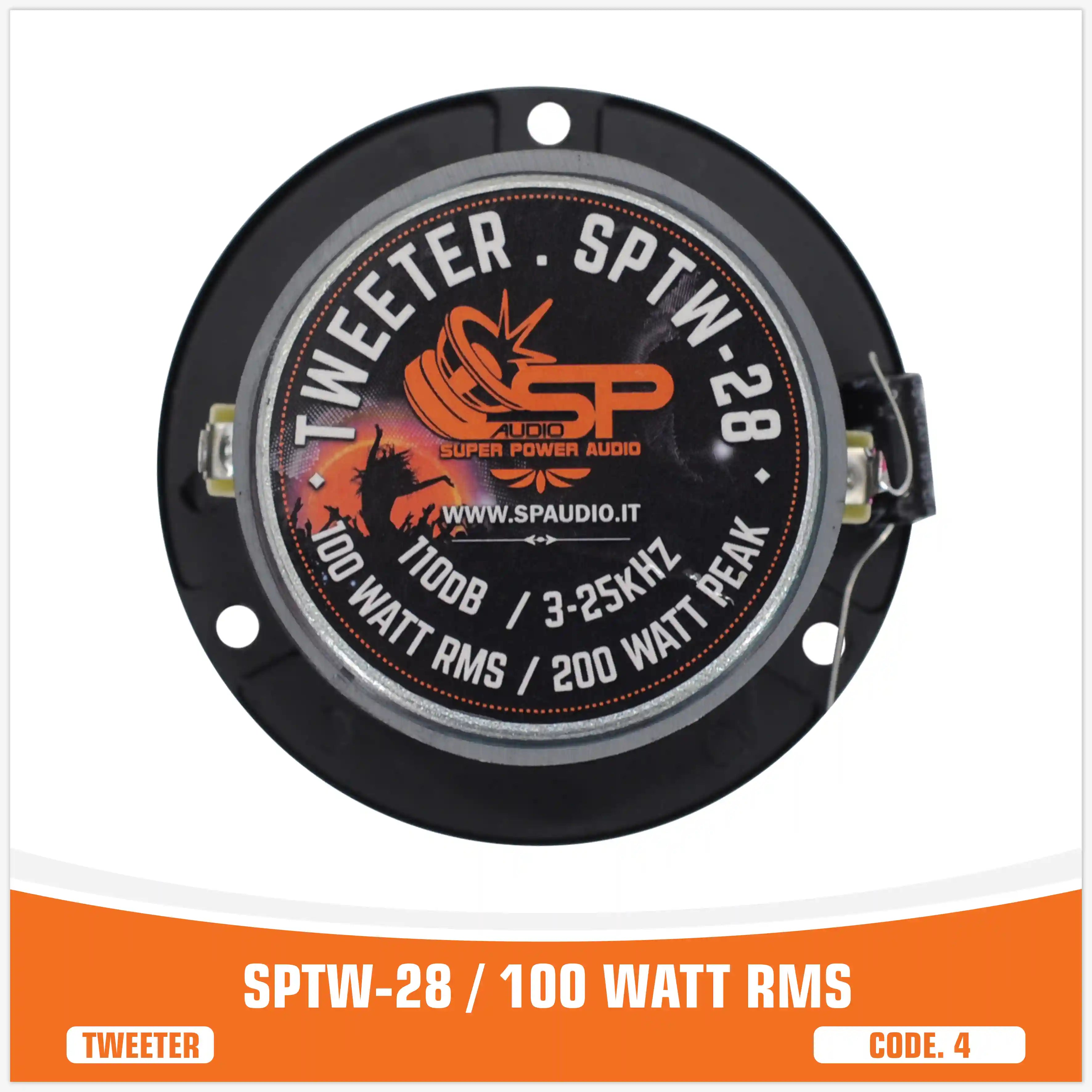 SP TW 28 BULLET TWEETER 100W RMS (PAIR PRICE)