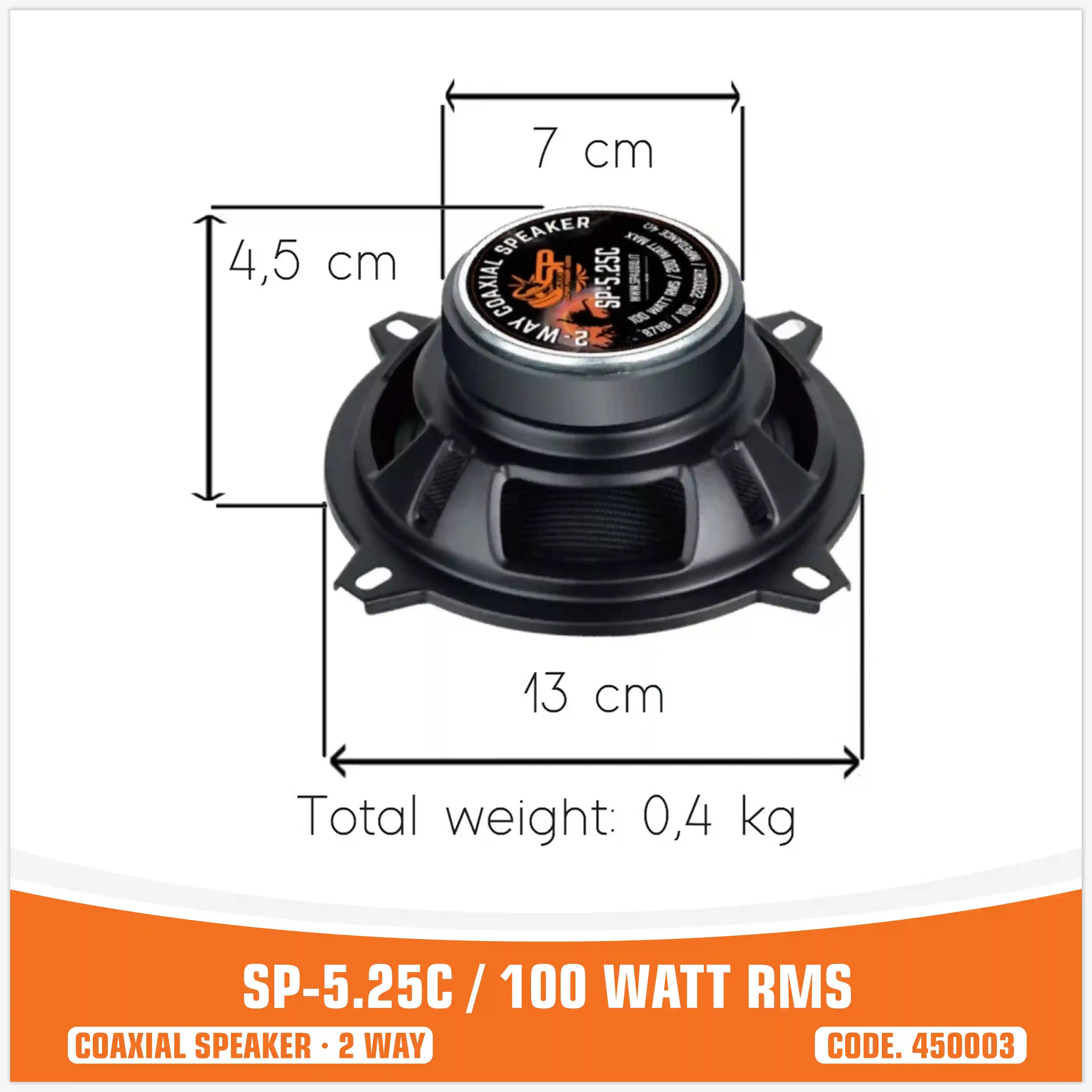 SP 5.25C COAXIAL SPEAKERS 5,25"/13.5CM (PAIR PRICE)