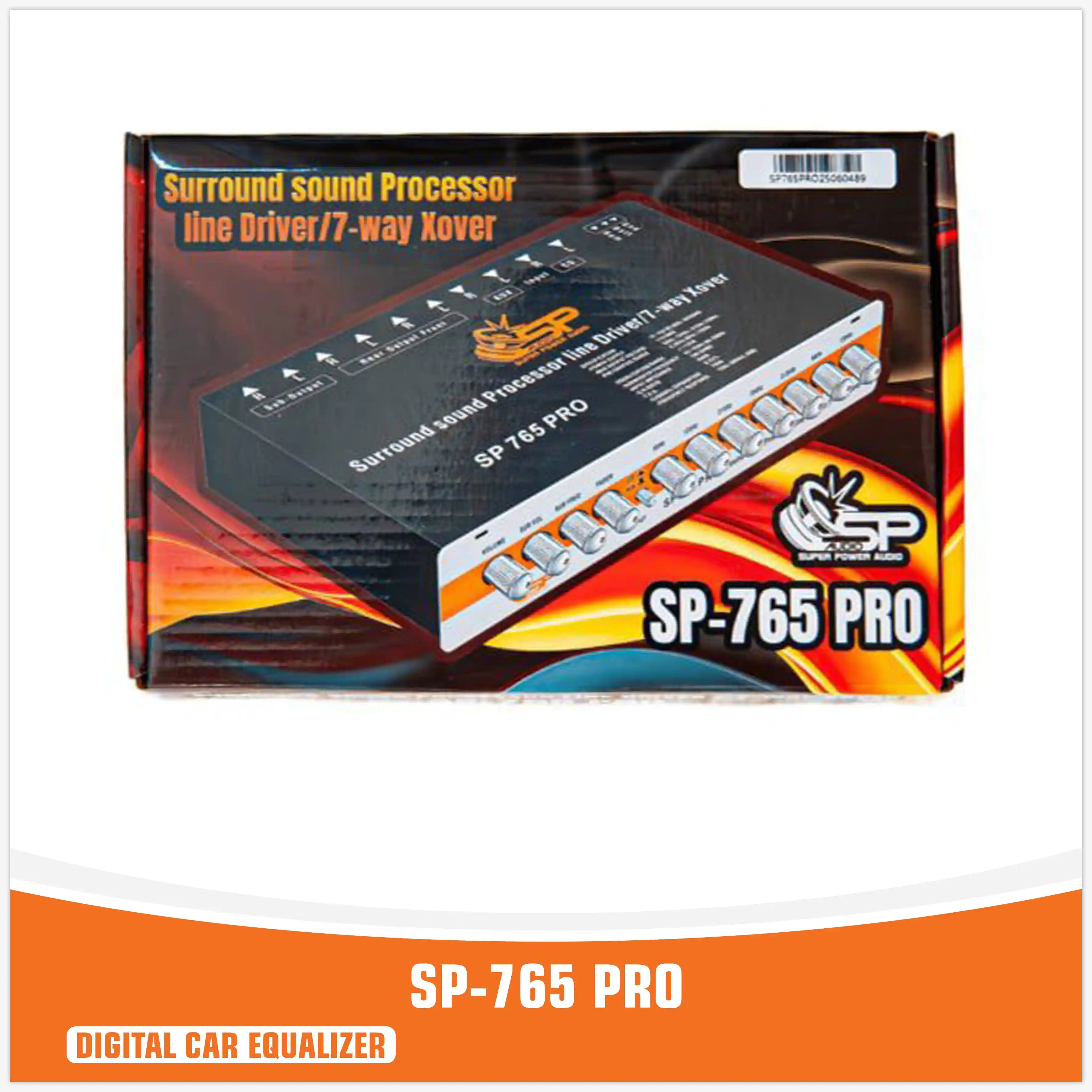 SP-765 PRO - Procesador de sonido envolvente Línea Driver / Xover de 7 vías - Procesador digital