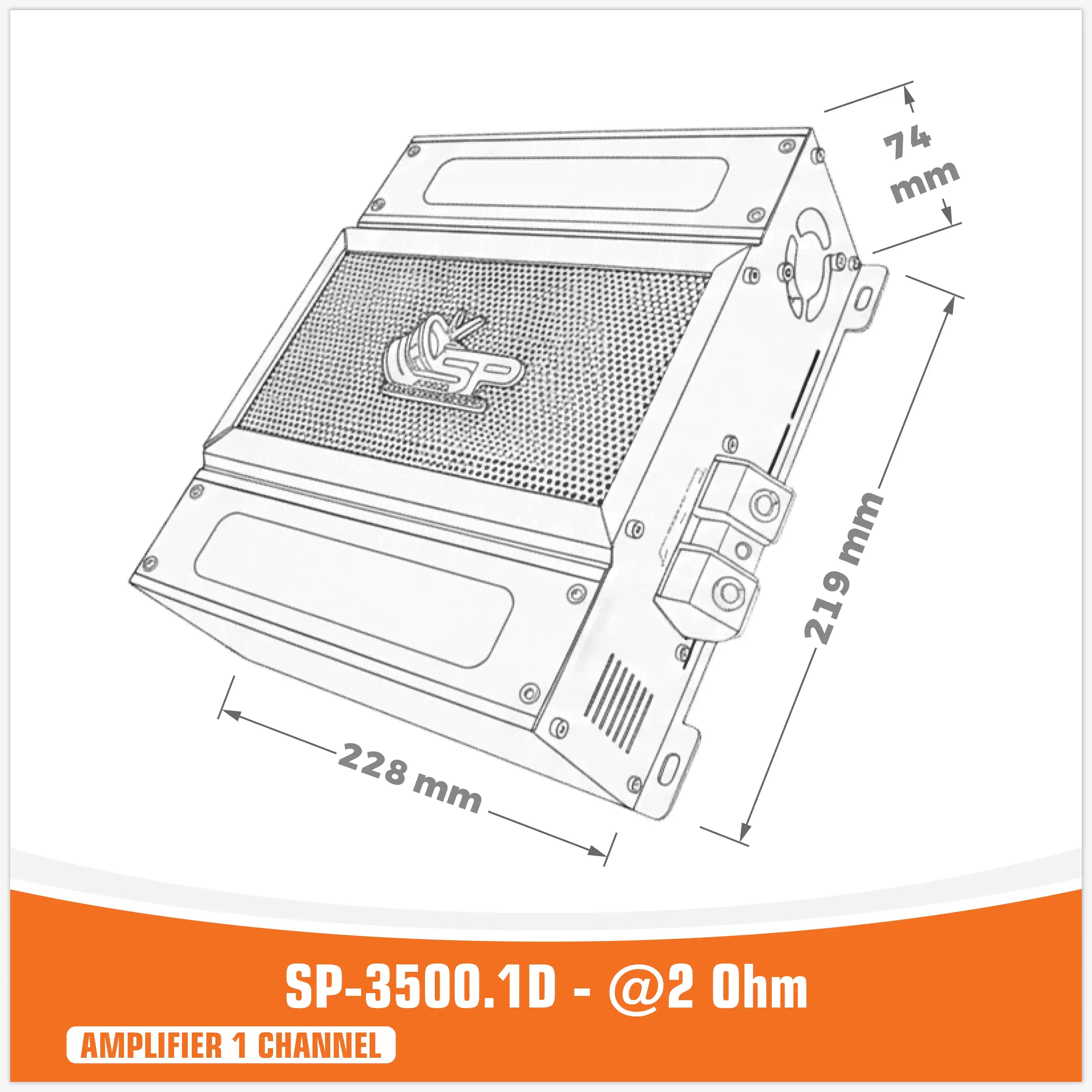 آمپلیفایر 3500- 2 اهم