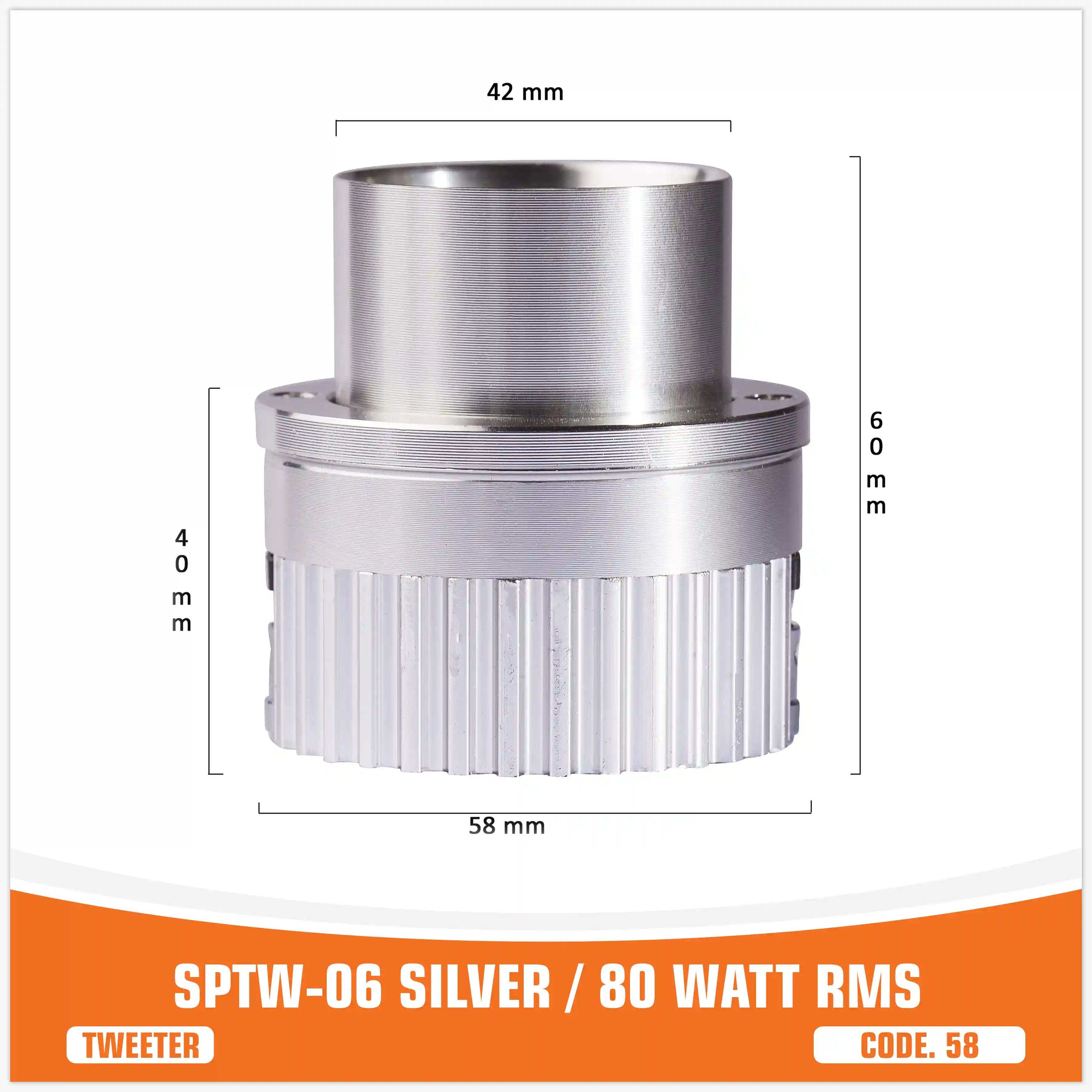 SP TW 06 TWEETER BALA PLATA 80W RMS (PRECIO UNITARIO)