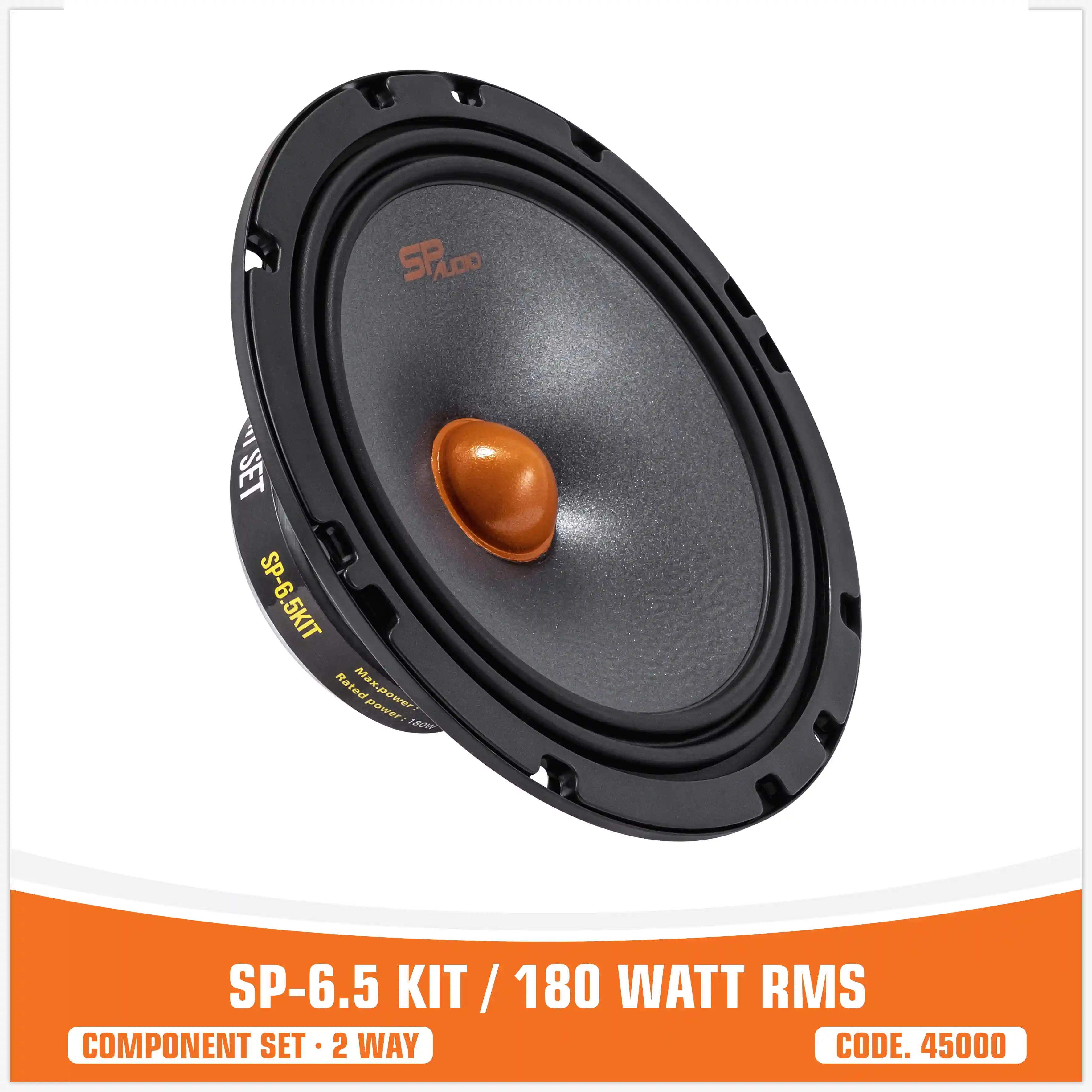 SP 6.5 KIT . 2 WAY 2 WOOFER +2 TW + 2 CROSS 180W RMS (KIT PRICE)