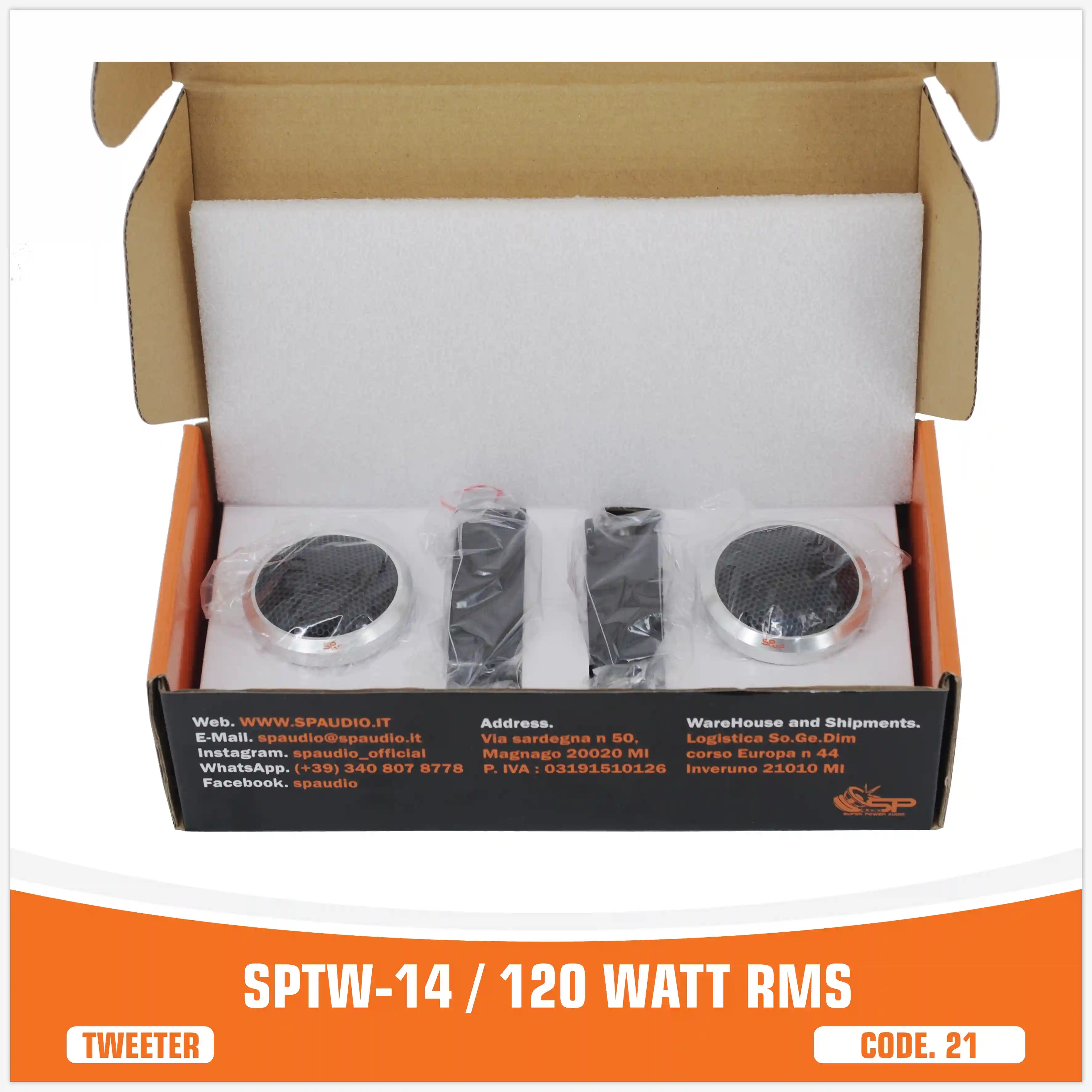 (SPTW  14)
(120W RMS)
(آلومینیوم)
(قیمت جفت)