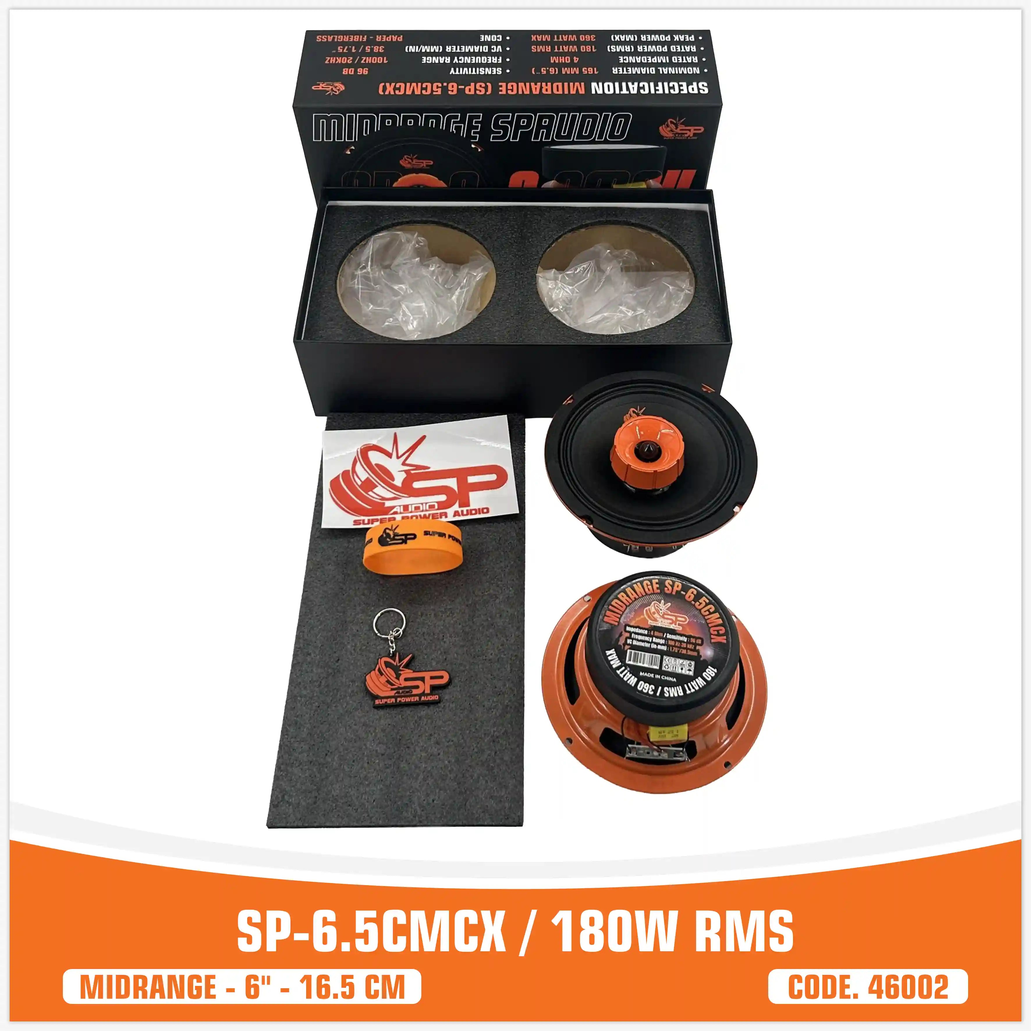 SP 6.5CM HAUT-PARLEUR BAS MEDIUM LE MEILLEUR VENDEUR 6,5"/16,5CM 100W RMS (PRIX DE LA PAIRE)