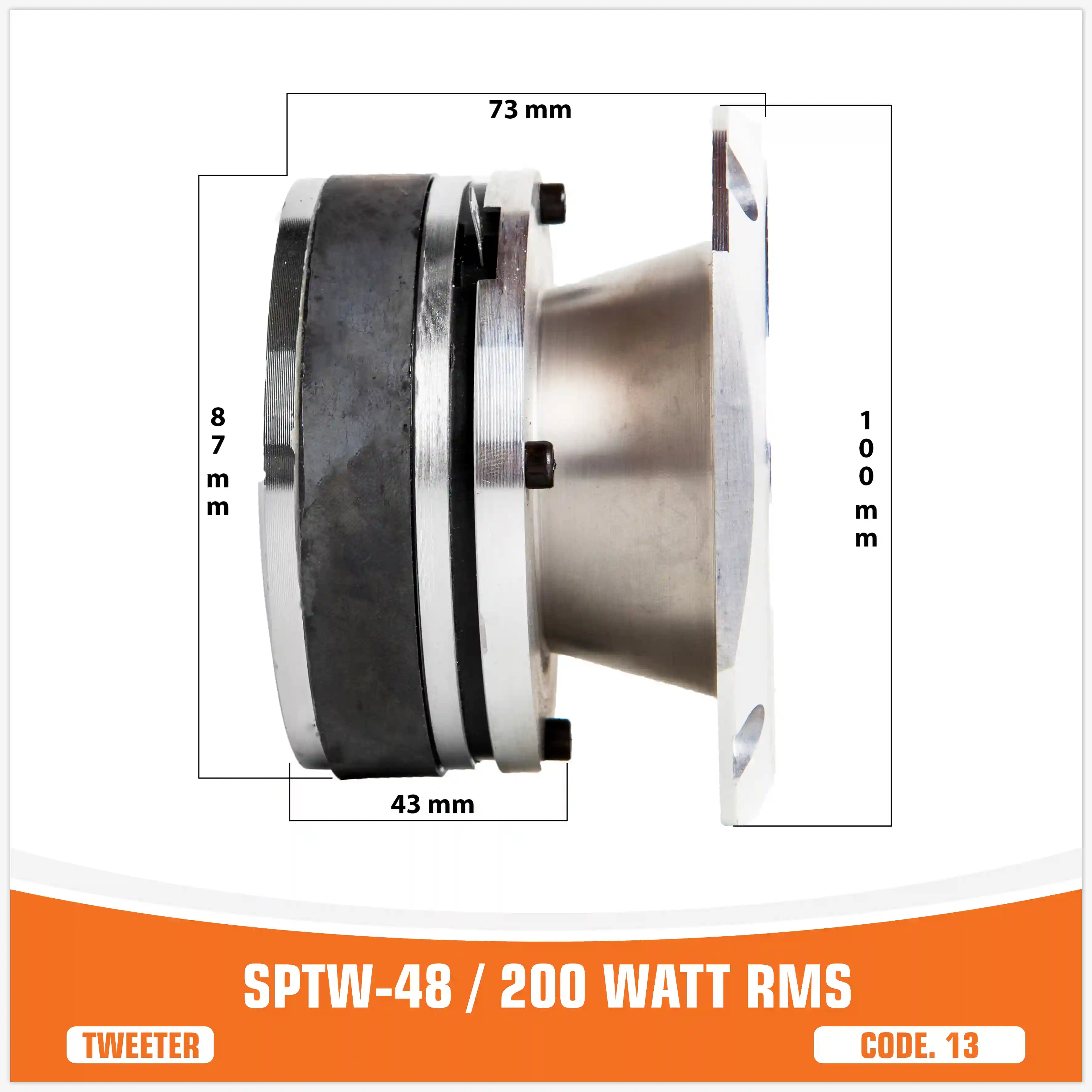 SP TW 48 TWEETER BALA 200W RMS (PRECIO UNITARIO)