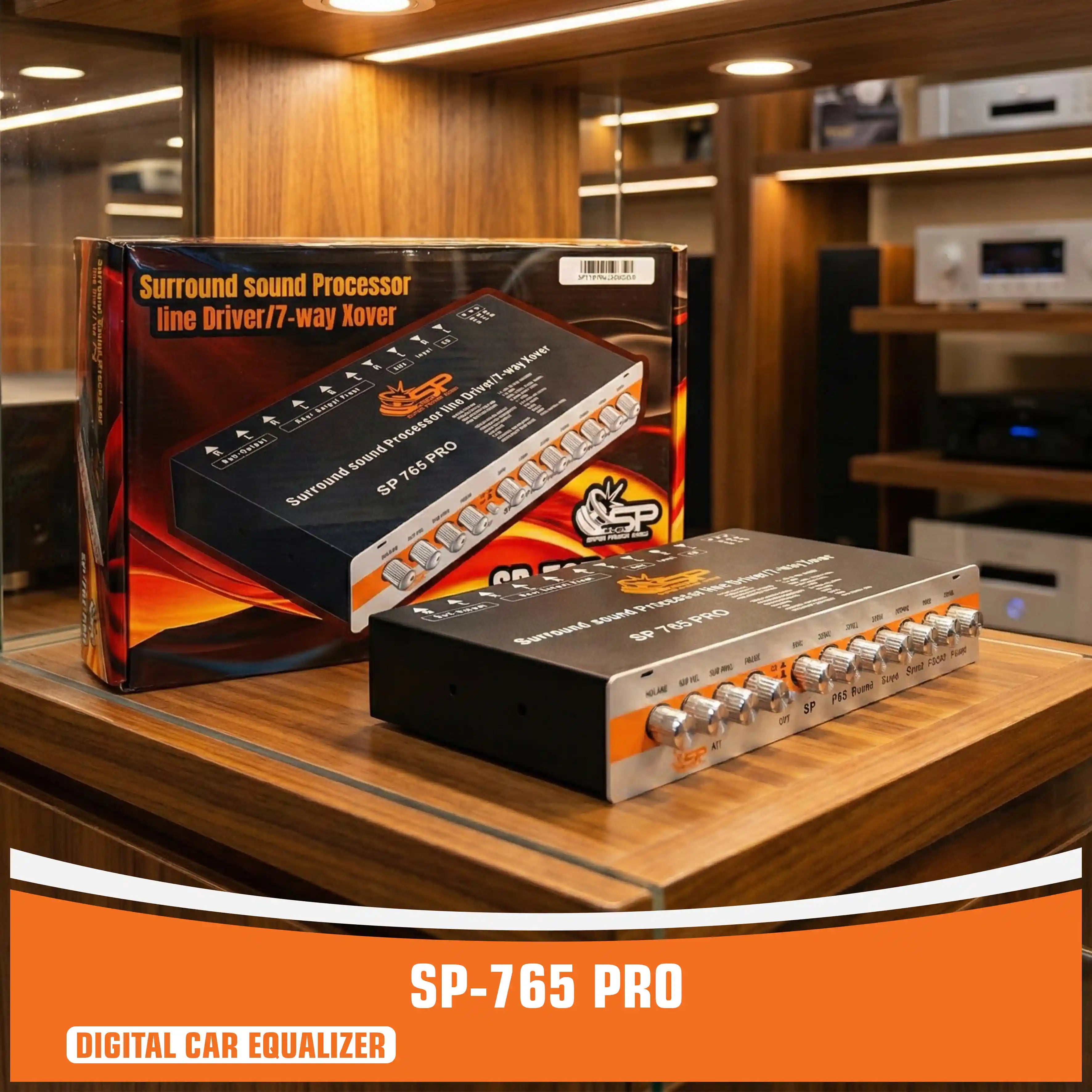 SP-765 PRO - Procesador de sonido envolvente Línea Driver / Xover de 7 vías - Procesador digital