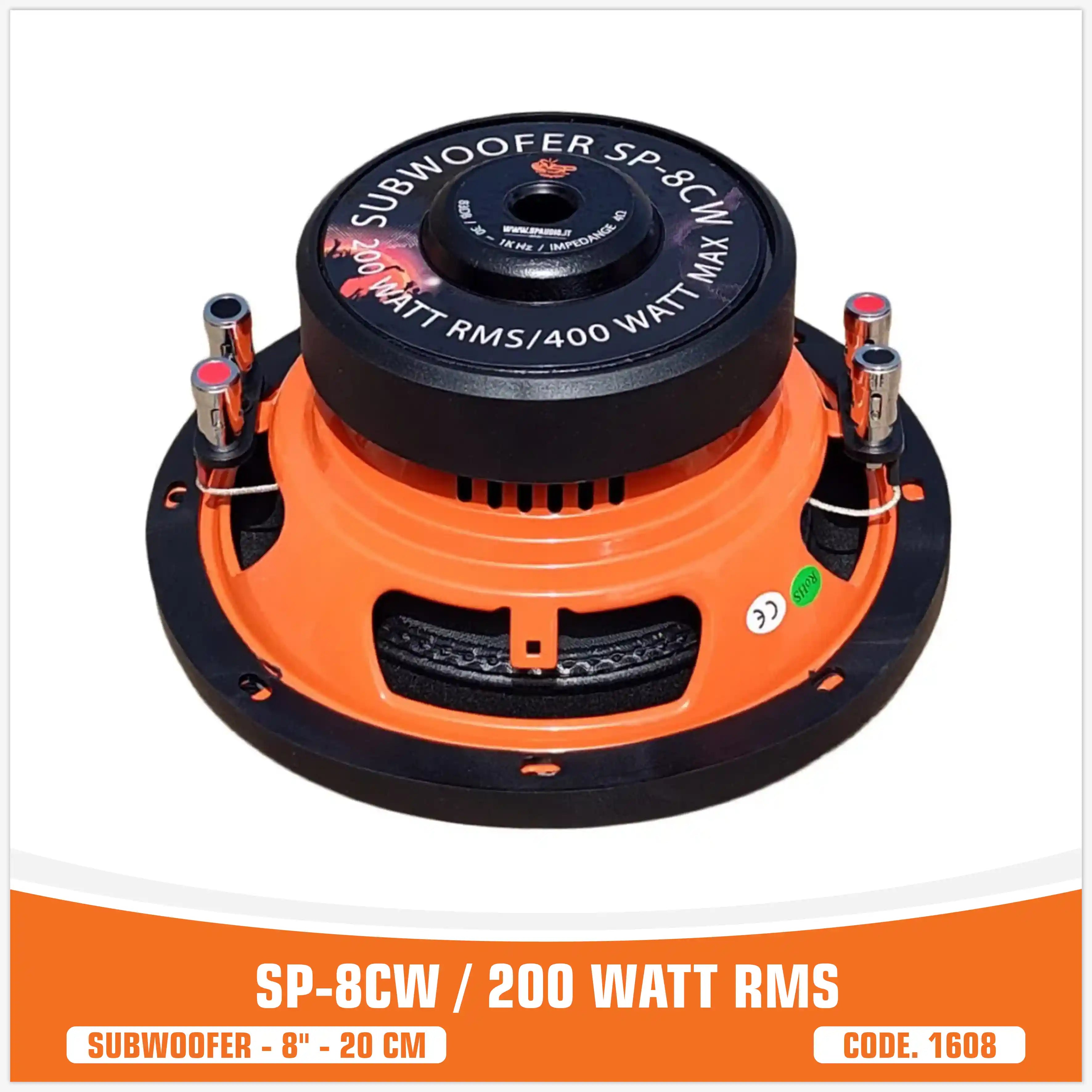 SP 8CW  SUBGRAVE 8"/20CM 200WATT RMS (PRECIO UNITARIO)