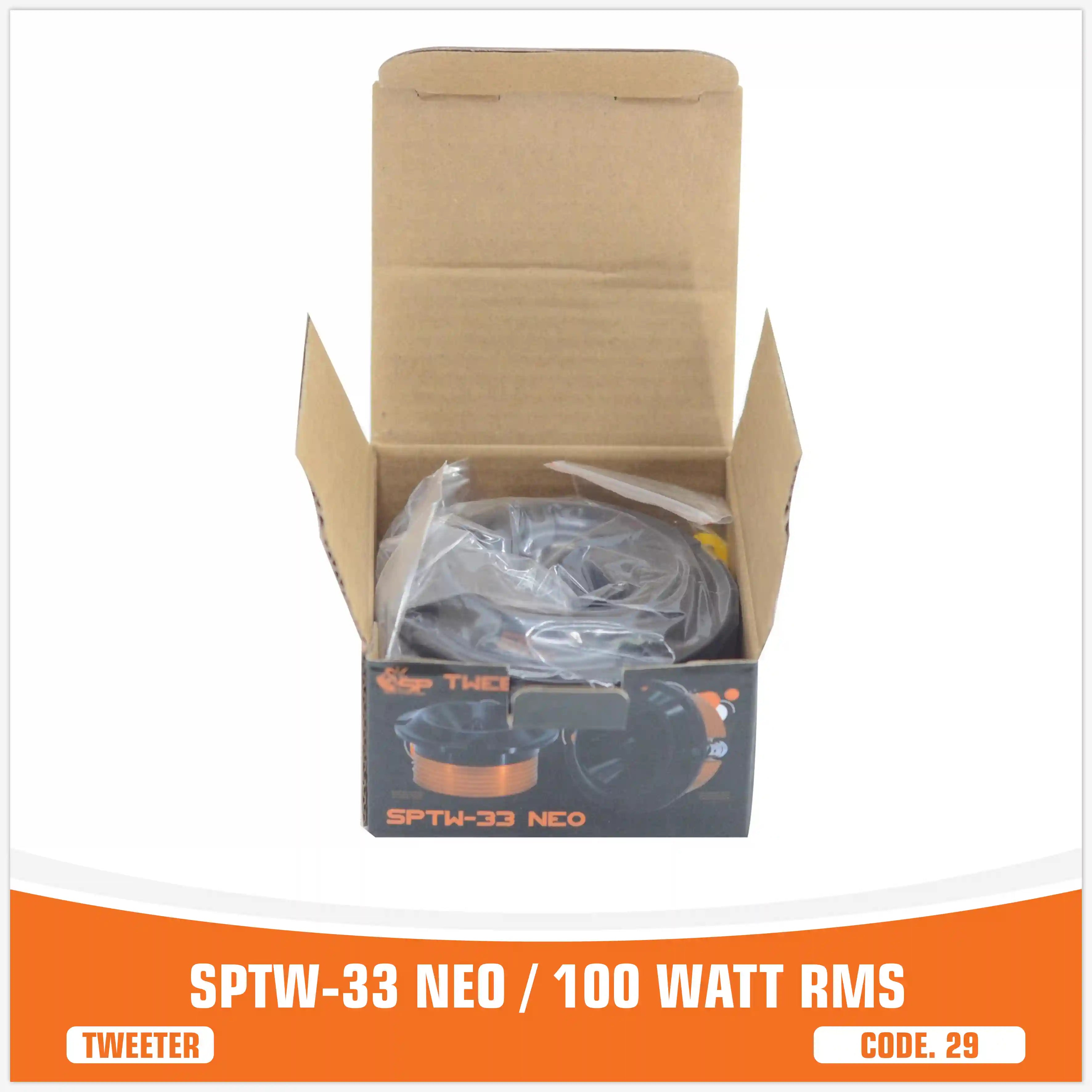 SP TW 33 NEO BULLET TWEETER NEO MAGNET 100W RMS (UNIT PRICE)