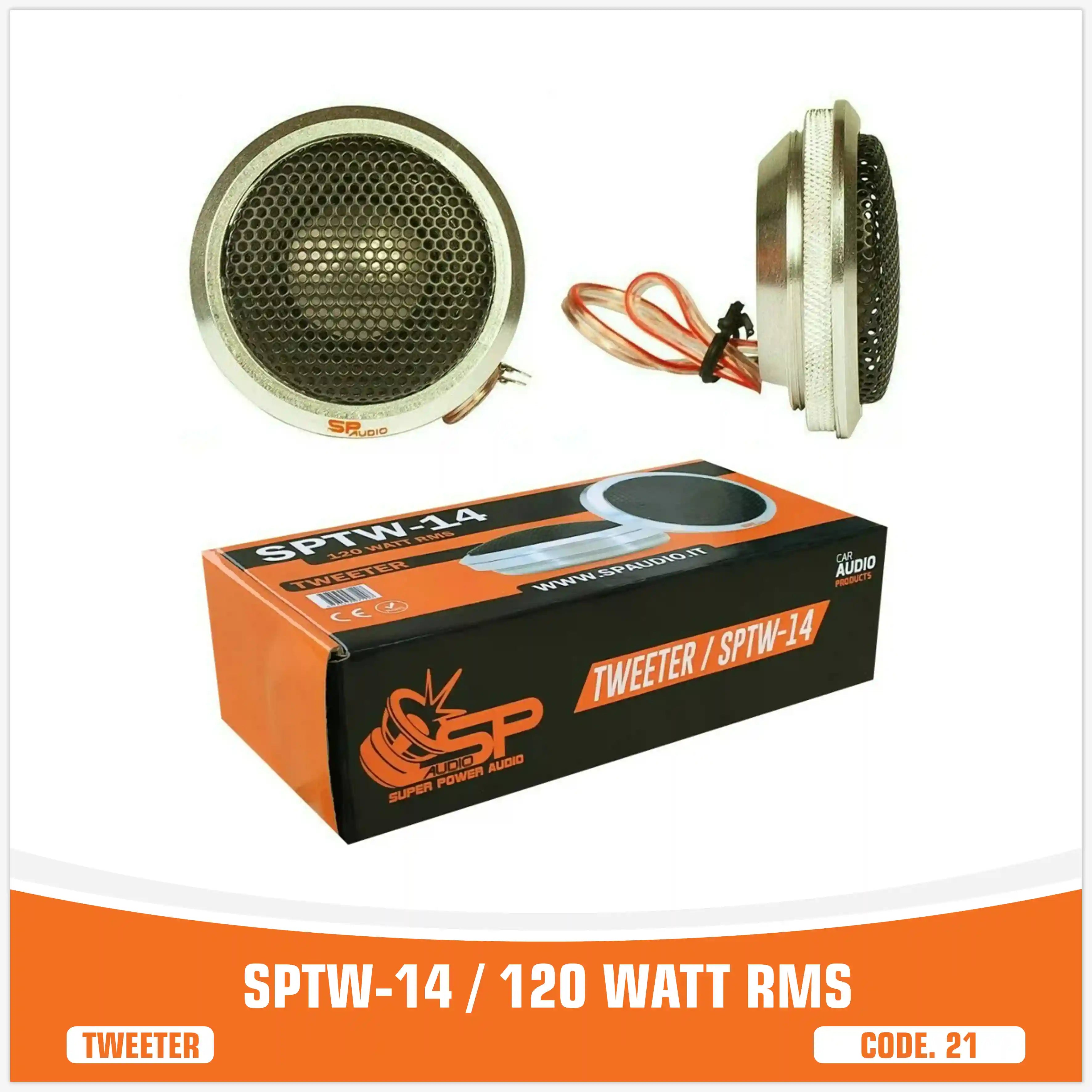 (SPTW  14)
(120W RMS)
(آلومینیوم)
(قیمت جفت)