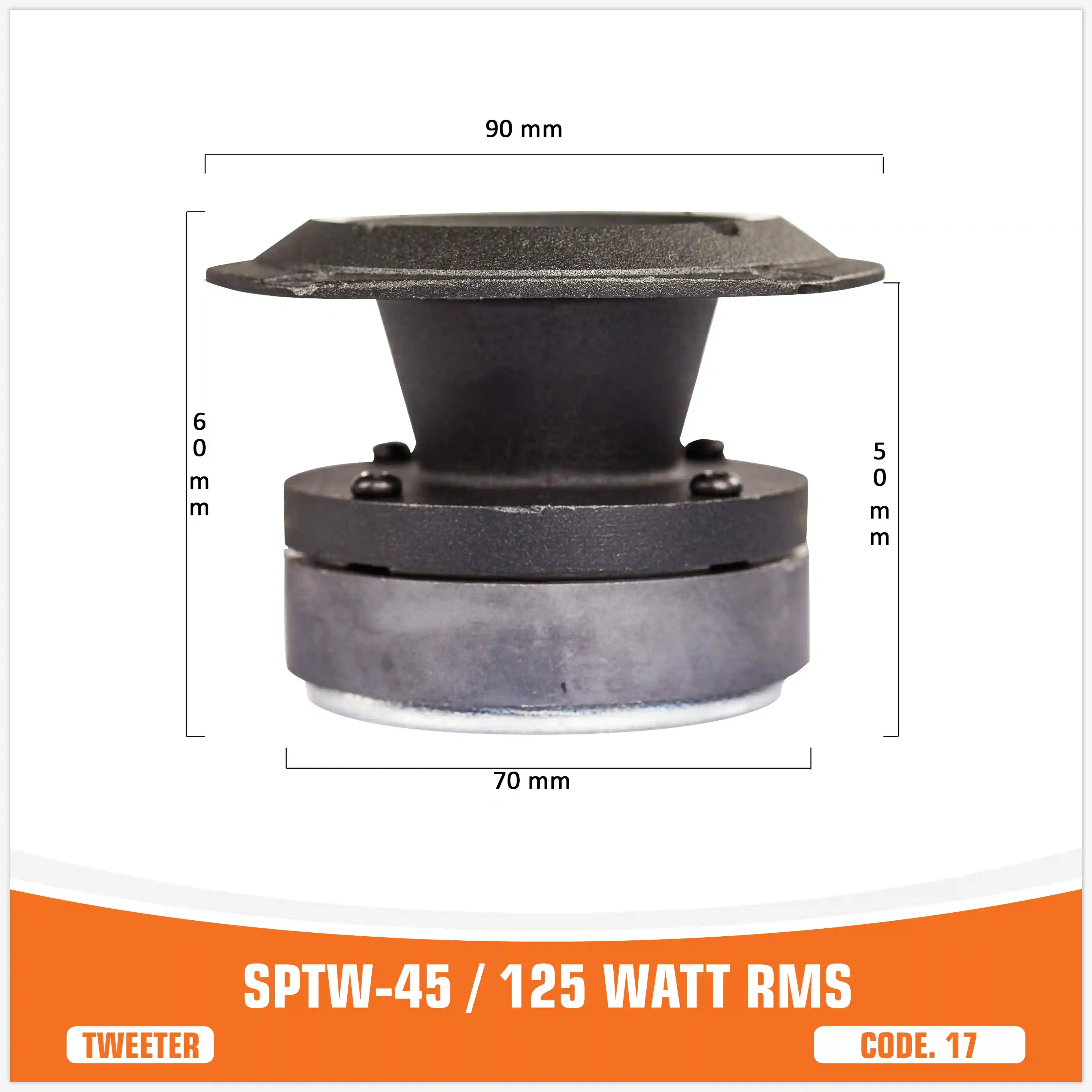 SP TW 45 TWEETER BALA 125W RMS (PRECIO UNITARIO)