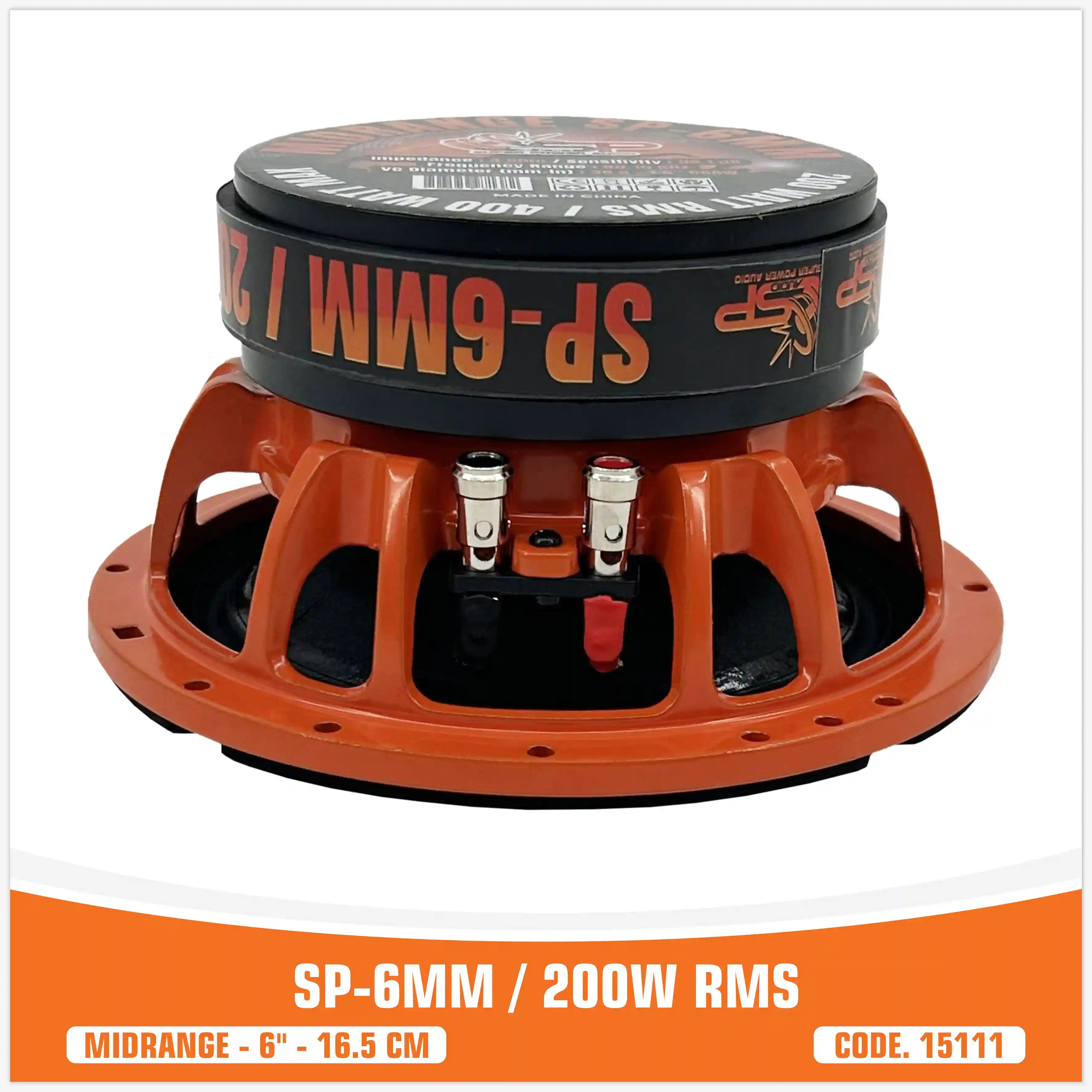 (6MM   میدرنج)
 (6،5 "/ 16،5CM)
(200 W RMS)
(قیمت جفت)