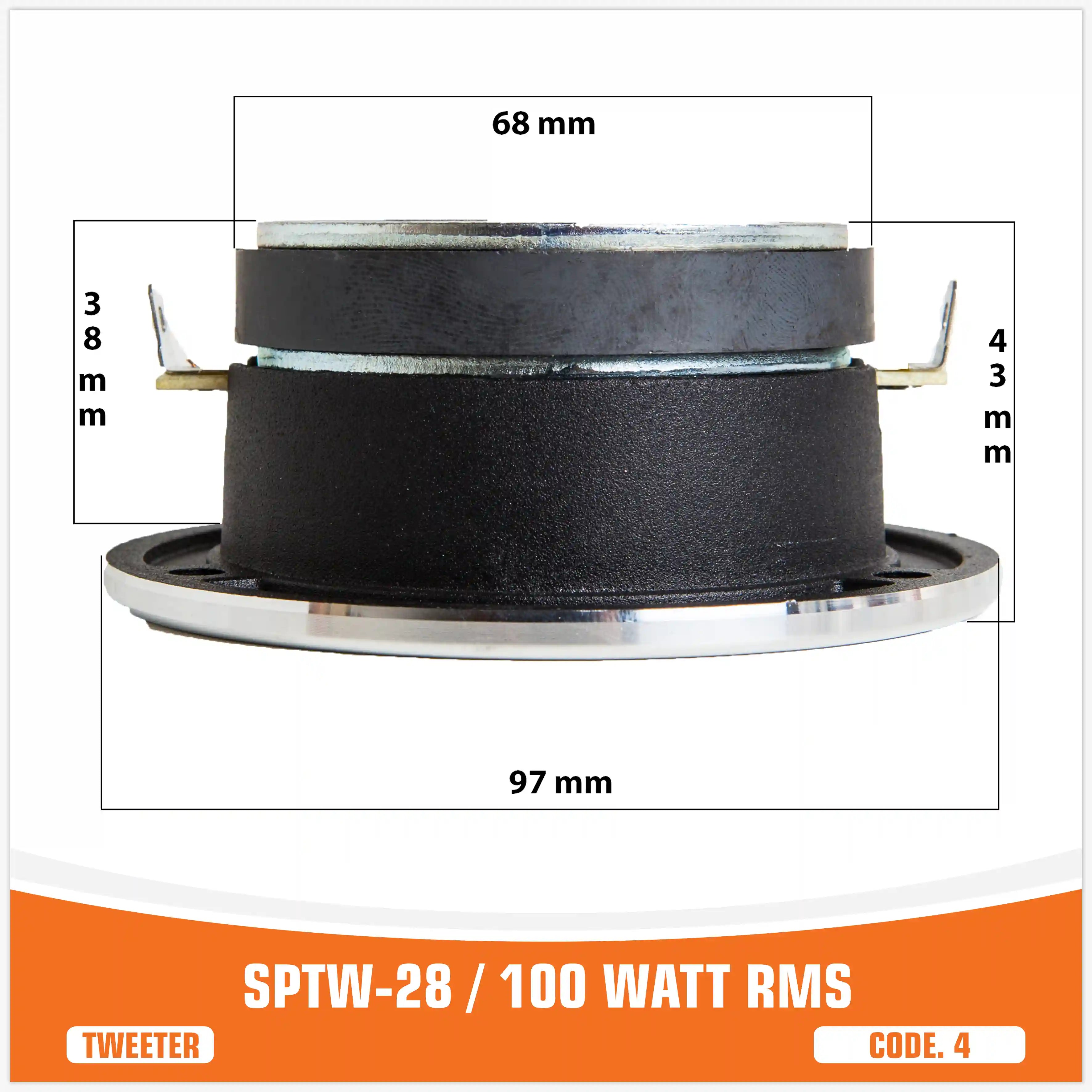 SP TW 28 TWEETER BALA 100W RMS (PRECIO POR PAR)