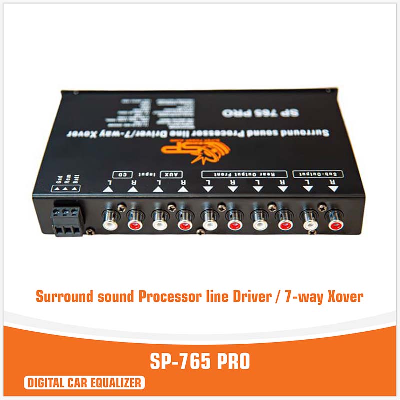 SP-765 PRO - Surround sound Processor line Driver / 7-way Xover - Digital Processor